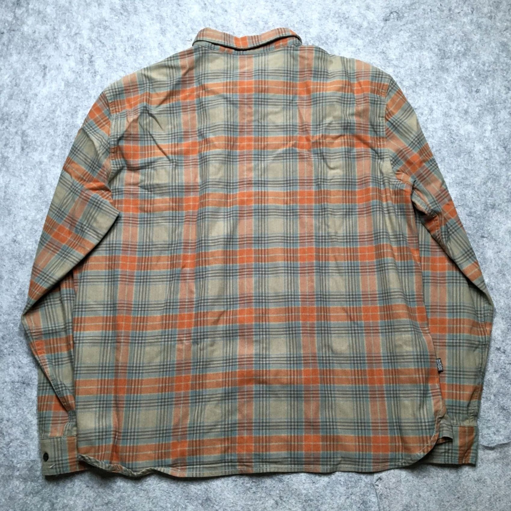 Vintage MTN OPS Shirt Mens XL Tan/Orange Plaid Flannel Button Up Stretch Outdoor Hunting Size US XL / EU 56 / 4 - 7 Thumbnail