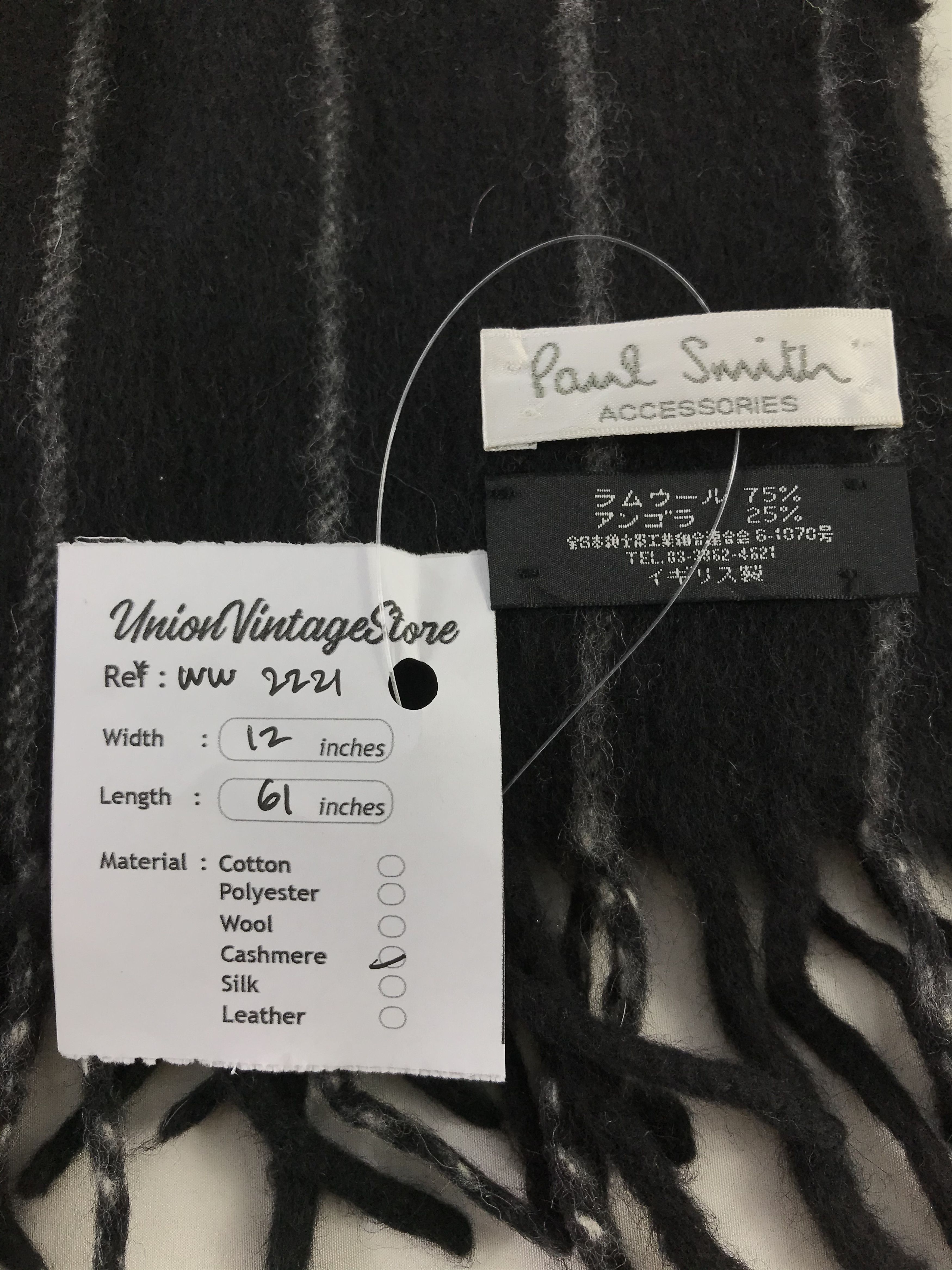 Paul Smith × Vintage Paul Smith Scarf / Muffler / Neckwear - WW2221 Size ONE SIZE - 4 Thumbnail