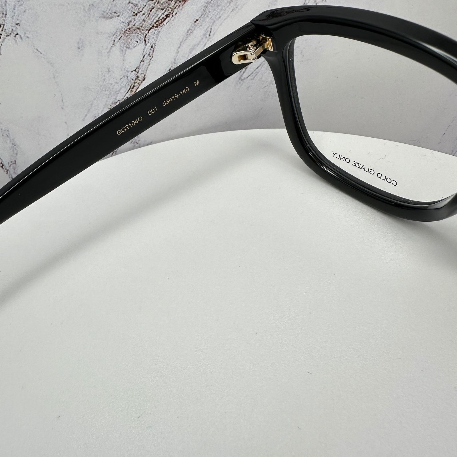 Gucci New GUCCI Eyeglasses Black Square GG Logo Red Green Web Size ONE SIZE - 8 Thumbnail