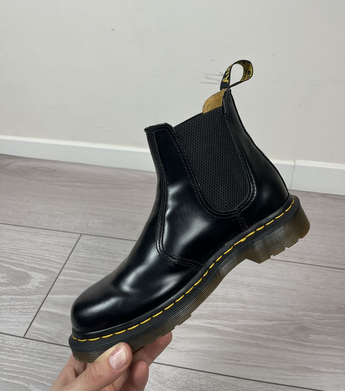 Dr. Martens Dr Martens Black Leather Pull On Chelsea Boots Size US 6 / IT 36 - 10 Thumbnail