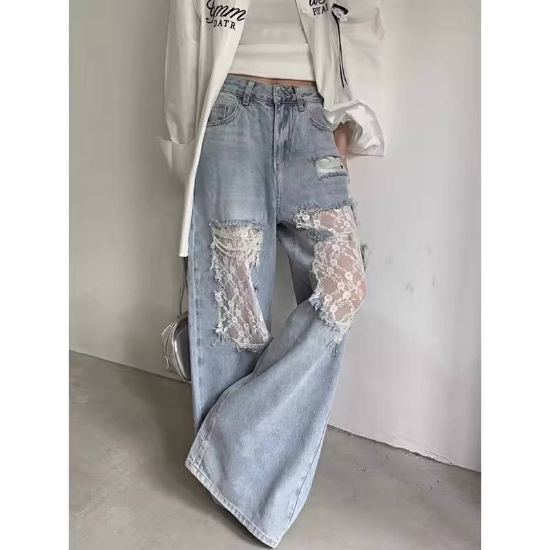 Japanese Brand × Vintage jeans with lace patches Size 26" / US 2 / IT 38 - 3 Thumbnail