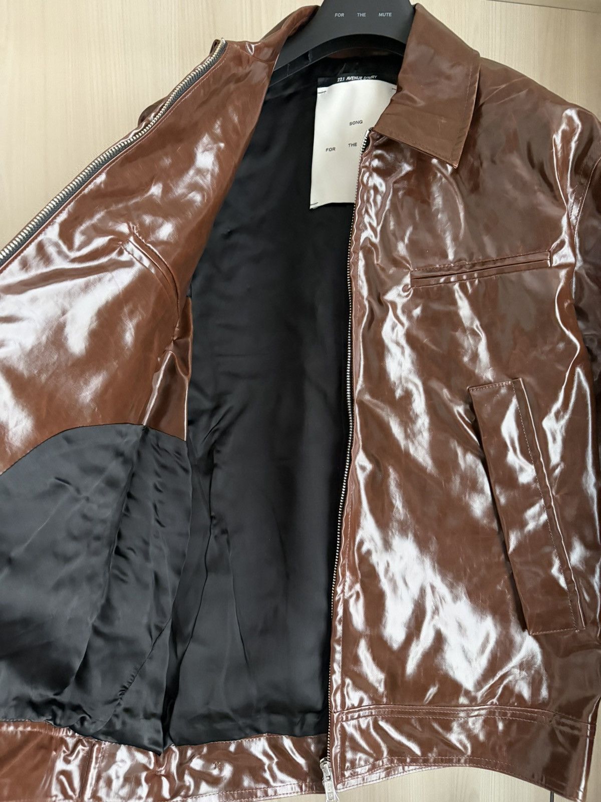Song For The Mute Song for the Mute Leather Jacket – Brown – Size 46 Size US S / EU 44-46 / 1 - 4 Thumbnail