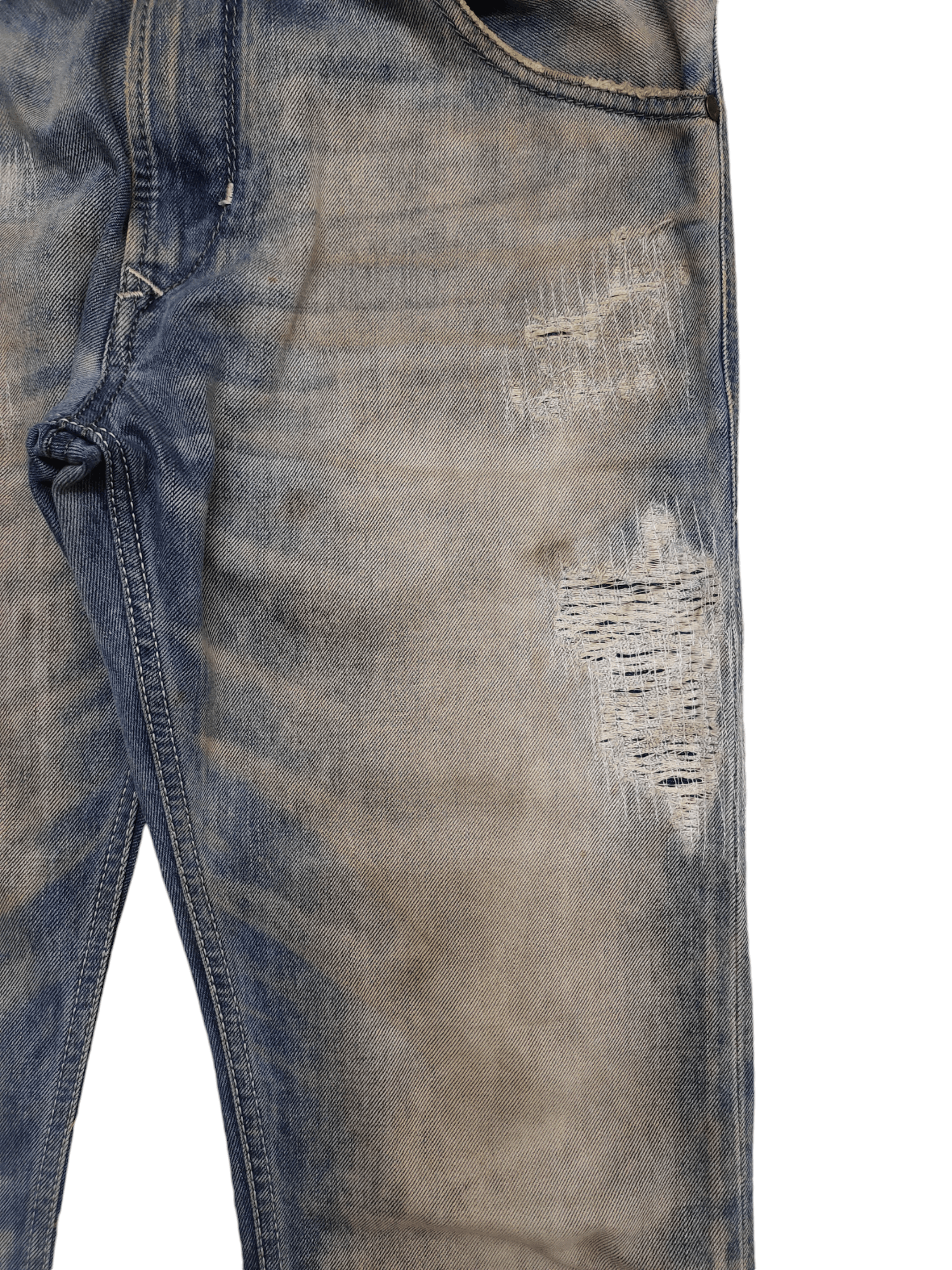 Diesel Vintage Y2k Diesel Krayver Slim Distress Rusty Denim Jeans Size US 30 / EU 46 - 4 Thumbnail