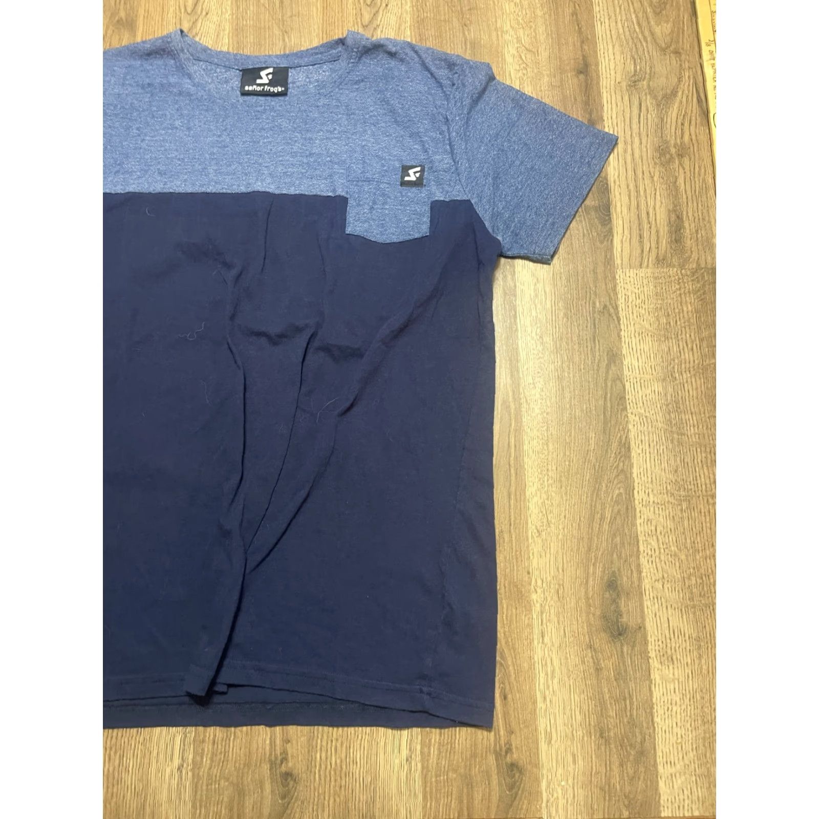 Vintage Senor Frog's Shirt Men Pocket Tee Short Sleeve Blue M Medium-Large Size US M / EU 48-50 / 2 - 4 Thumbnail