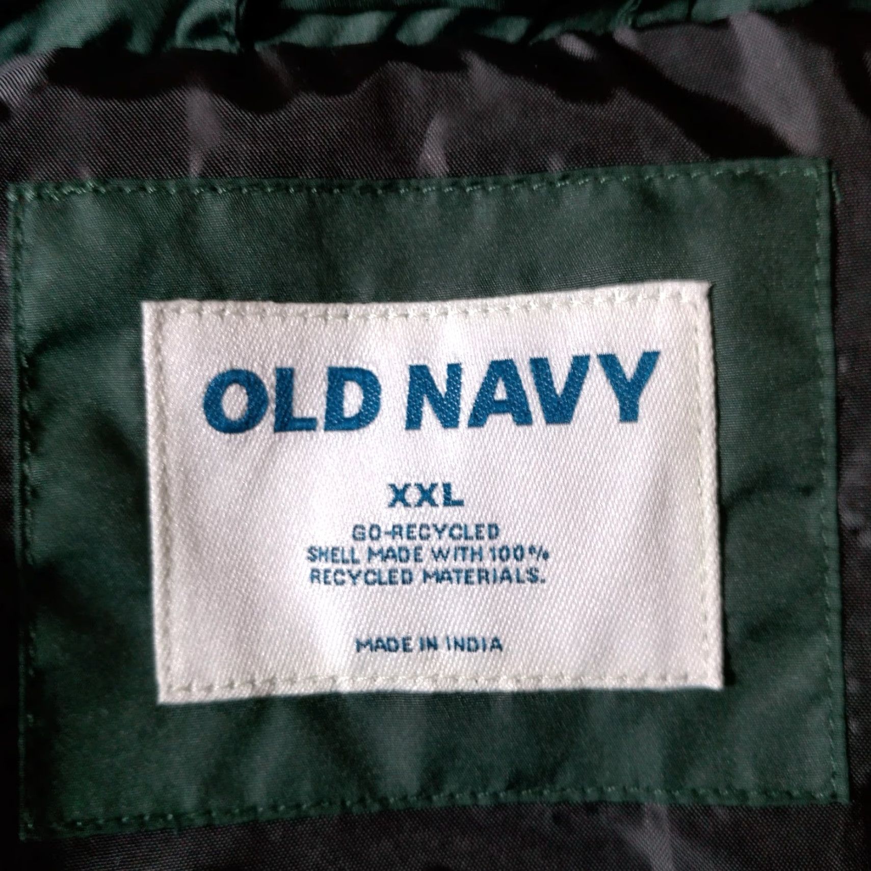 Old Navy VINTAGE Old Navy Puffer Vest Men XXL Forest Green Jacket Snap Zip Up Recycled Size US XXL / EU 58 / 5 - 5 Thumbnail