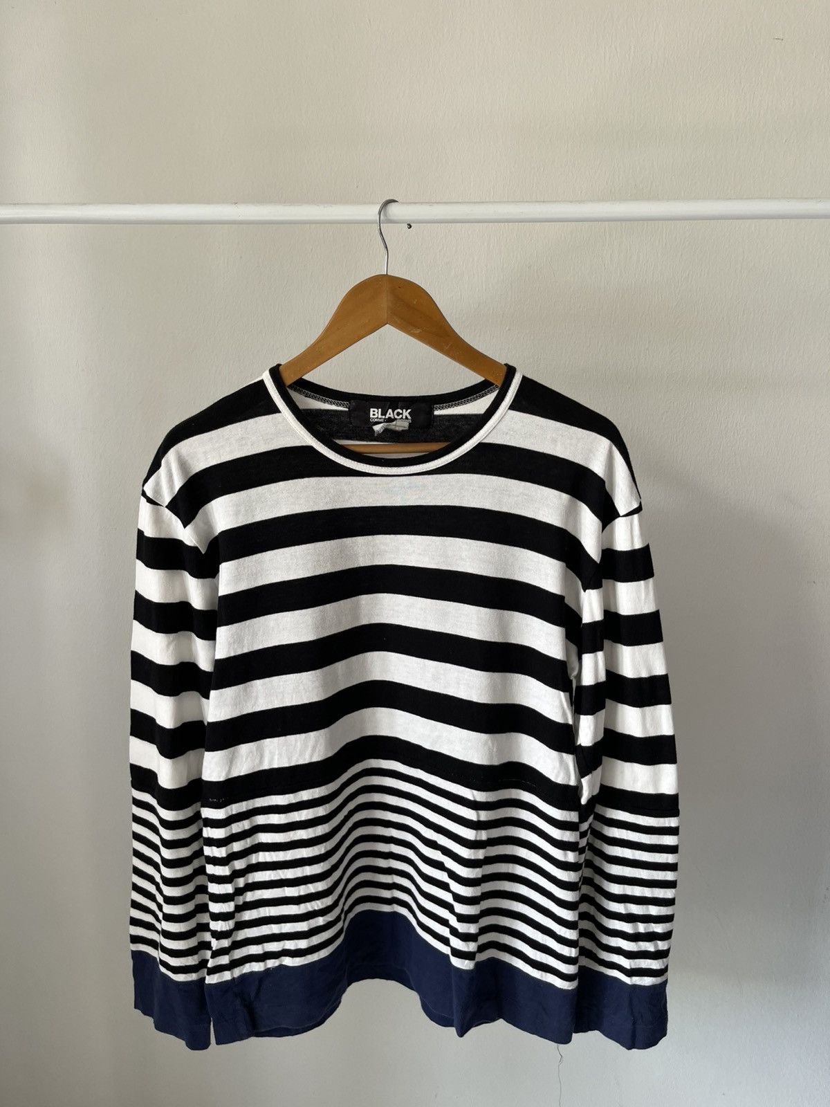 Comme des Garcons × Comme des Garcons Black × Comme des Garcons Homme Plus 2010 Comme Des Garçons Black Stripe long sleeve Size US M / EU 48-50 / 2 - 1 Thumbnail
