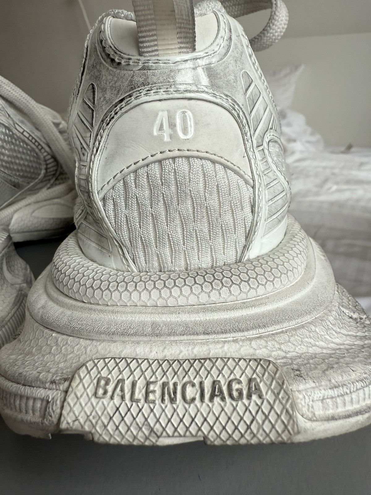 Balenciaga Balenciaga 3XL Sneaker in White Size US 7 / EU 40 - 4 Thumbnail