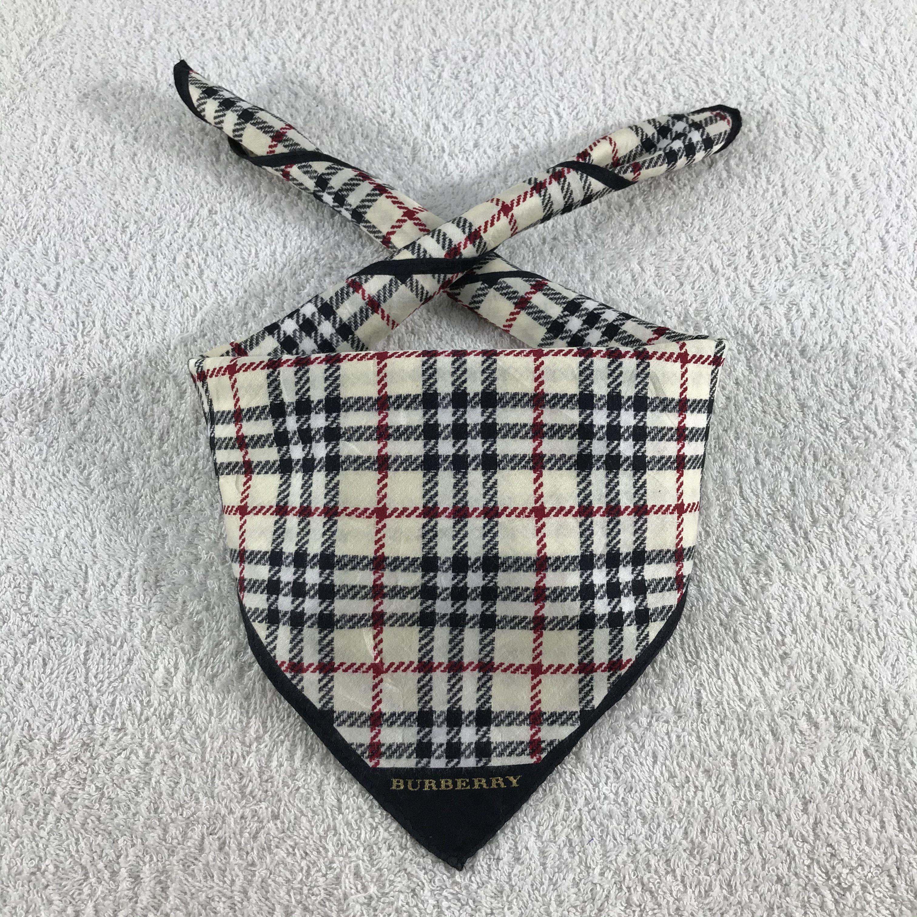 Burberry × Vintage Burberry Bandana / Handkerchief / Neckerchief - S151 Size ONE SIZE - 3 Thumbnail