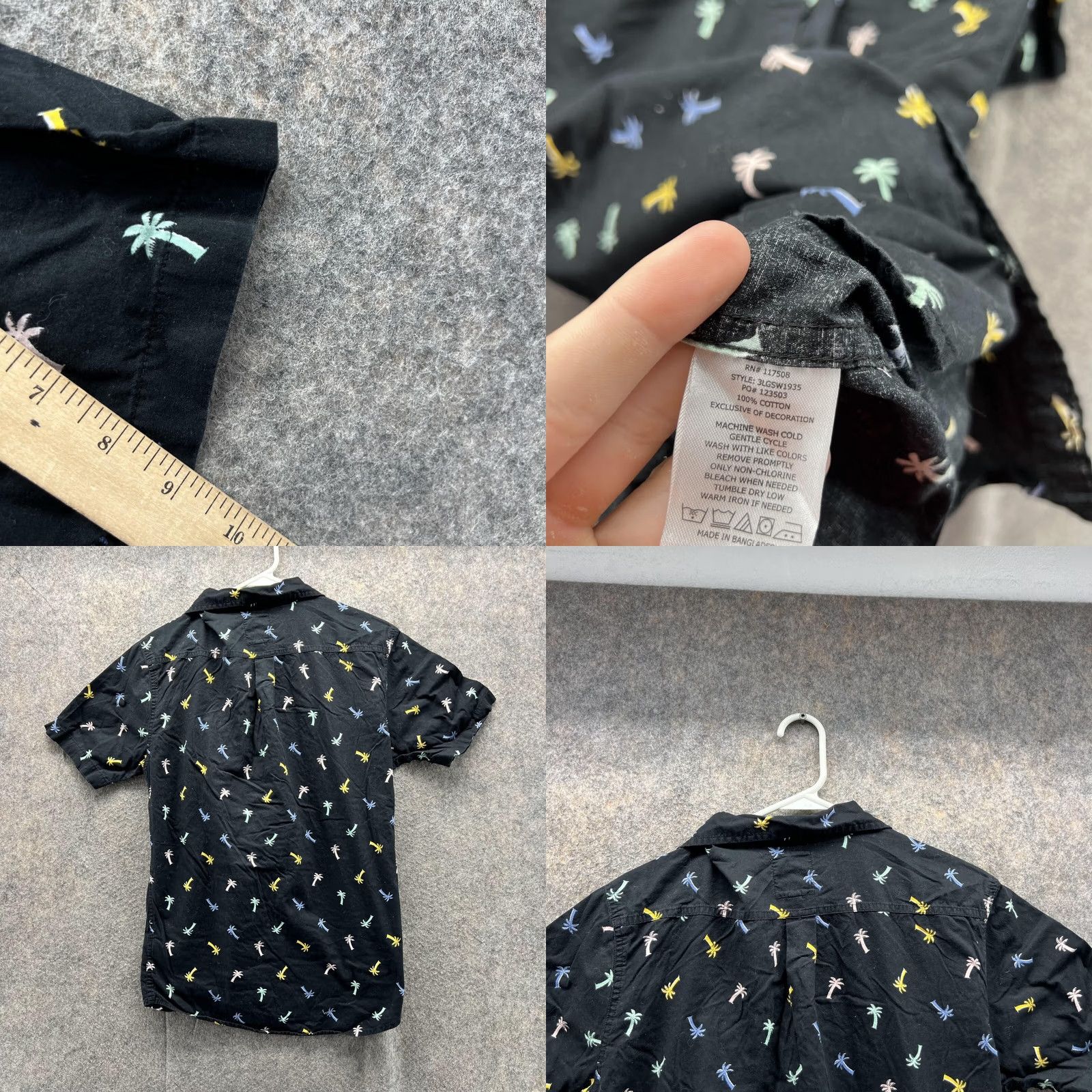 Levi's Levi's Shirt Men Small Adult Black Casual Button Down All over Palms Size US S / EU 44-46 / 1 - 8 Thumbnail