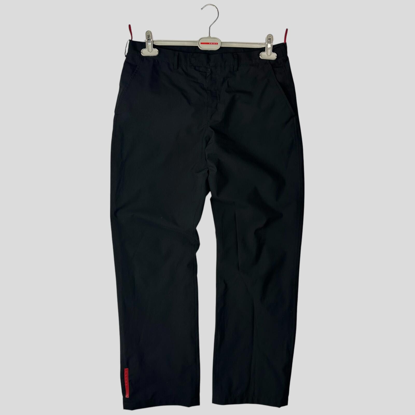 Prada Prada Sport 00’s Goretex Black Mesh Lined Trousers - IT52 Size US 34 / EU 50 - 1 Thumbnail