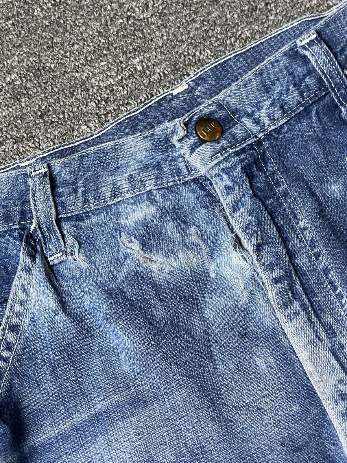 Lee × Vintage Vintage LEE Straight Cut Jeans Pants (92) Size US 30 / EU 46 - 6 Thumbnail