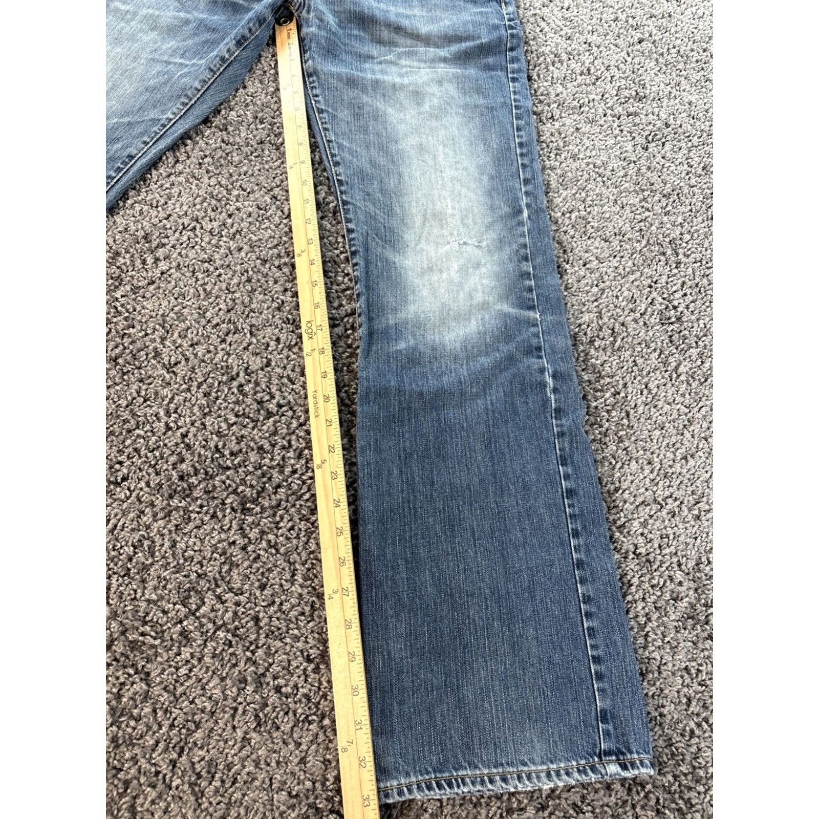American Eagle Outfitters Vintage American Eagle Jeans Mens 34x33 Blue Light Wash Relaxed Y2K Size US 34 / EU 50 - 2 Thumbnail