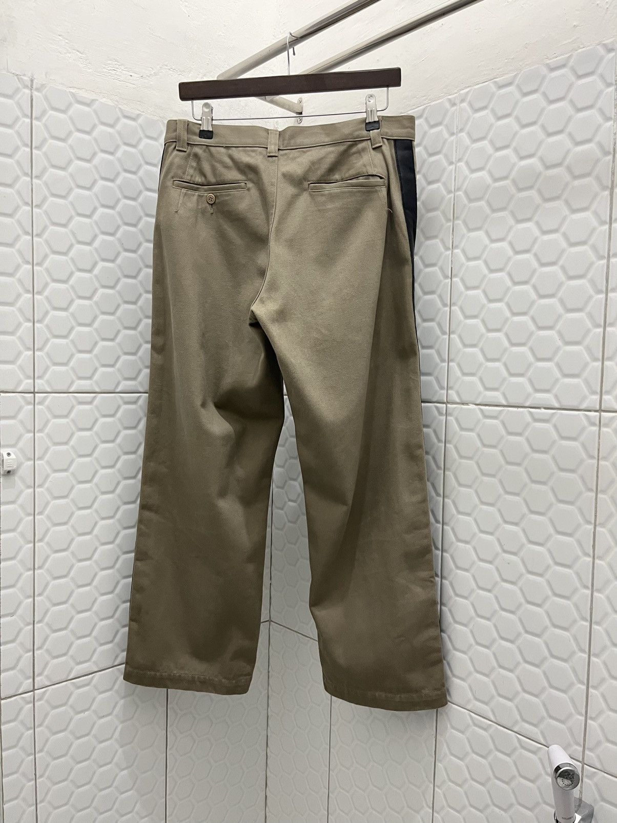 Comme des Garcons AD2007 Tape Leather Baggy Pants Size US 31 - 5 Thumbnail