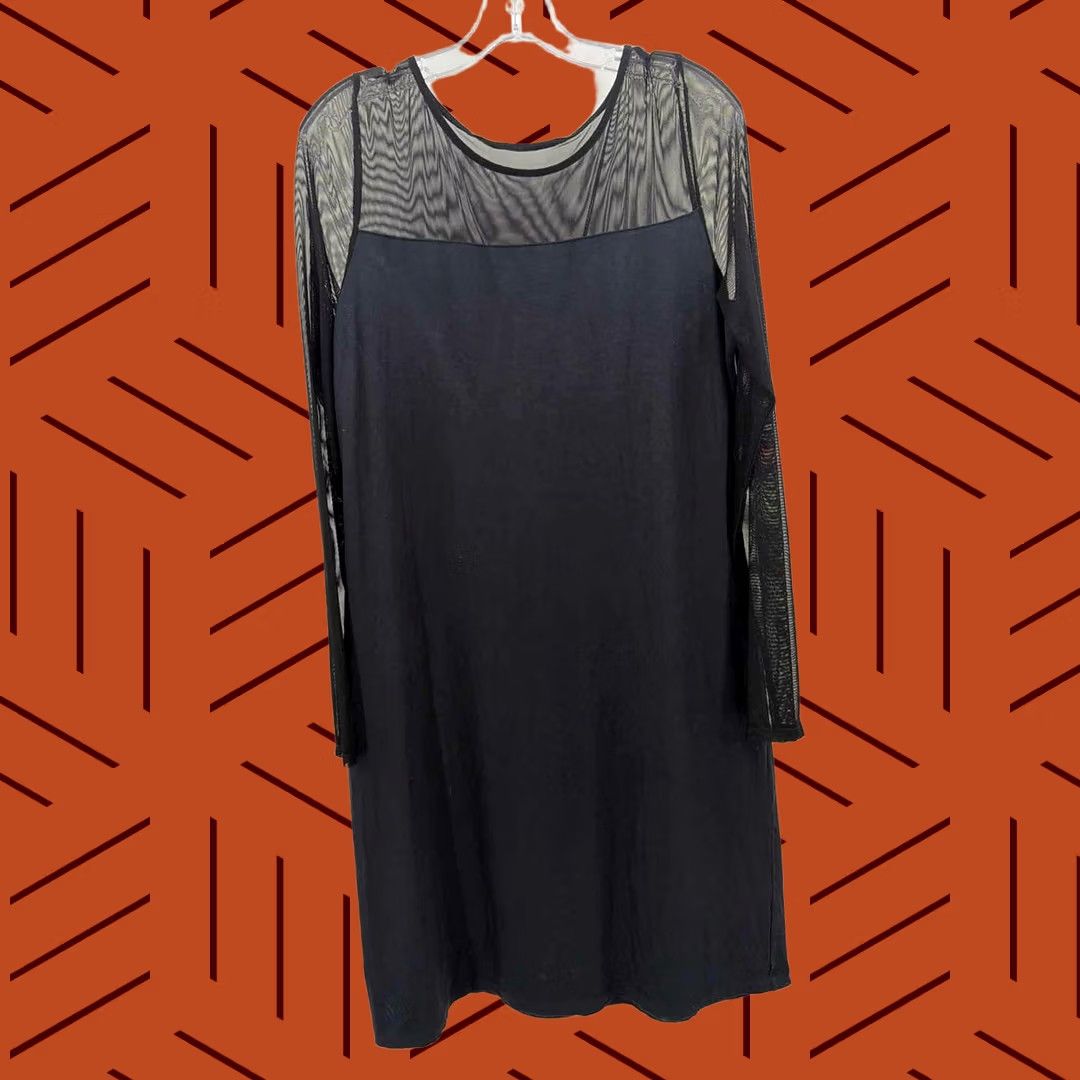 Tommy Bahama Tommy Bahama Dress Size Large Black Short Long Sleeve Pre-Owned Size L / US 10 / IT 46 - 1 Thumbnail