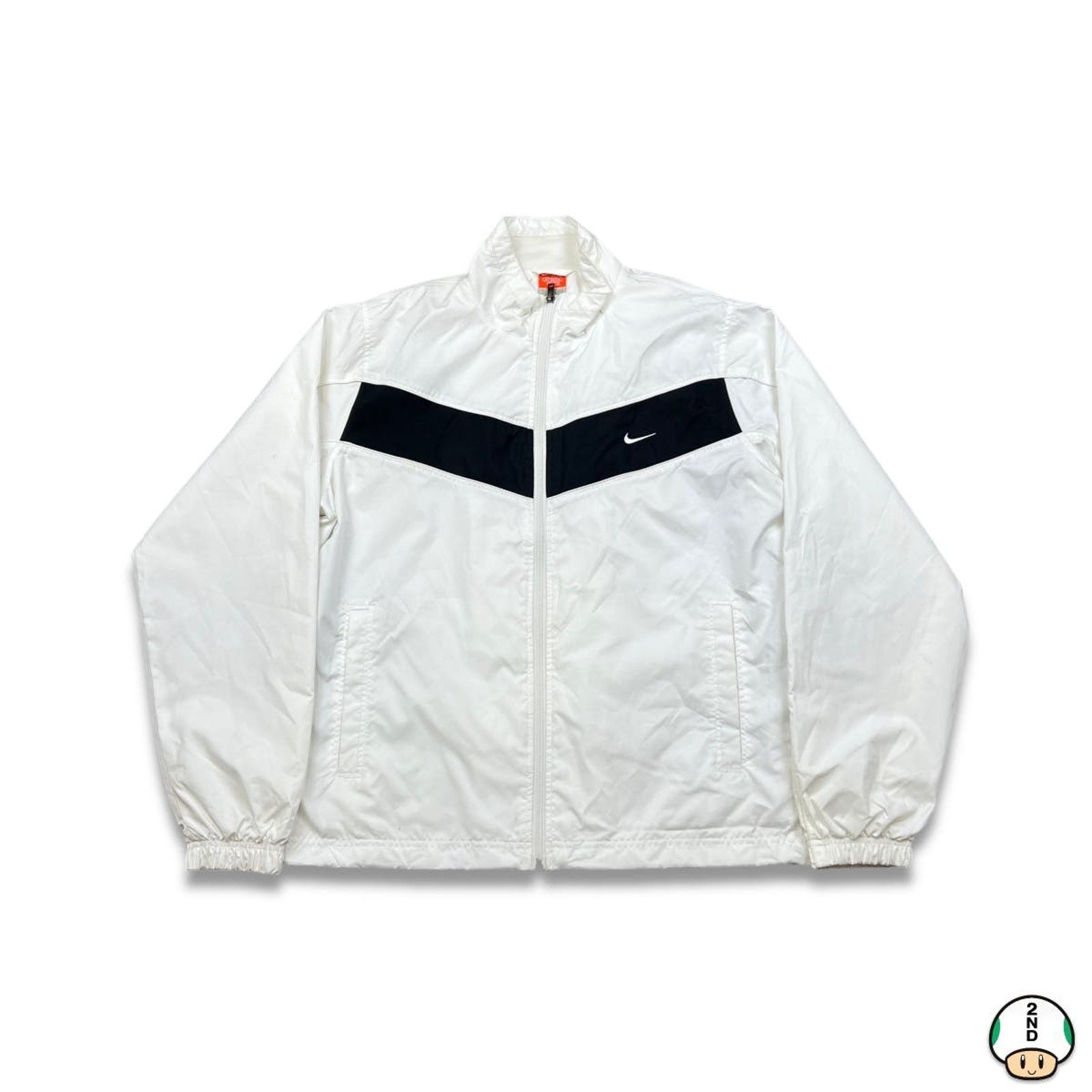 Nike × Vintage Nike Sportswear Jacket Large Swoosh Zip Windbreaker Bomber Size US L / EU 52-54 / 3 - 1 Thumbnail