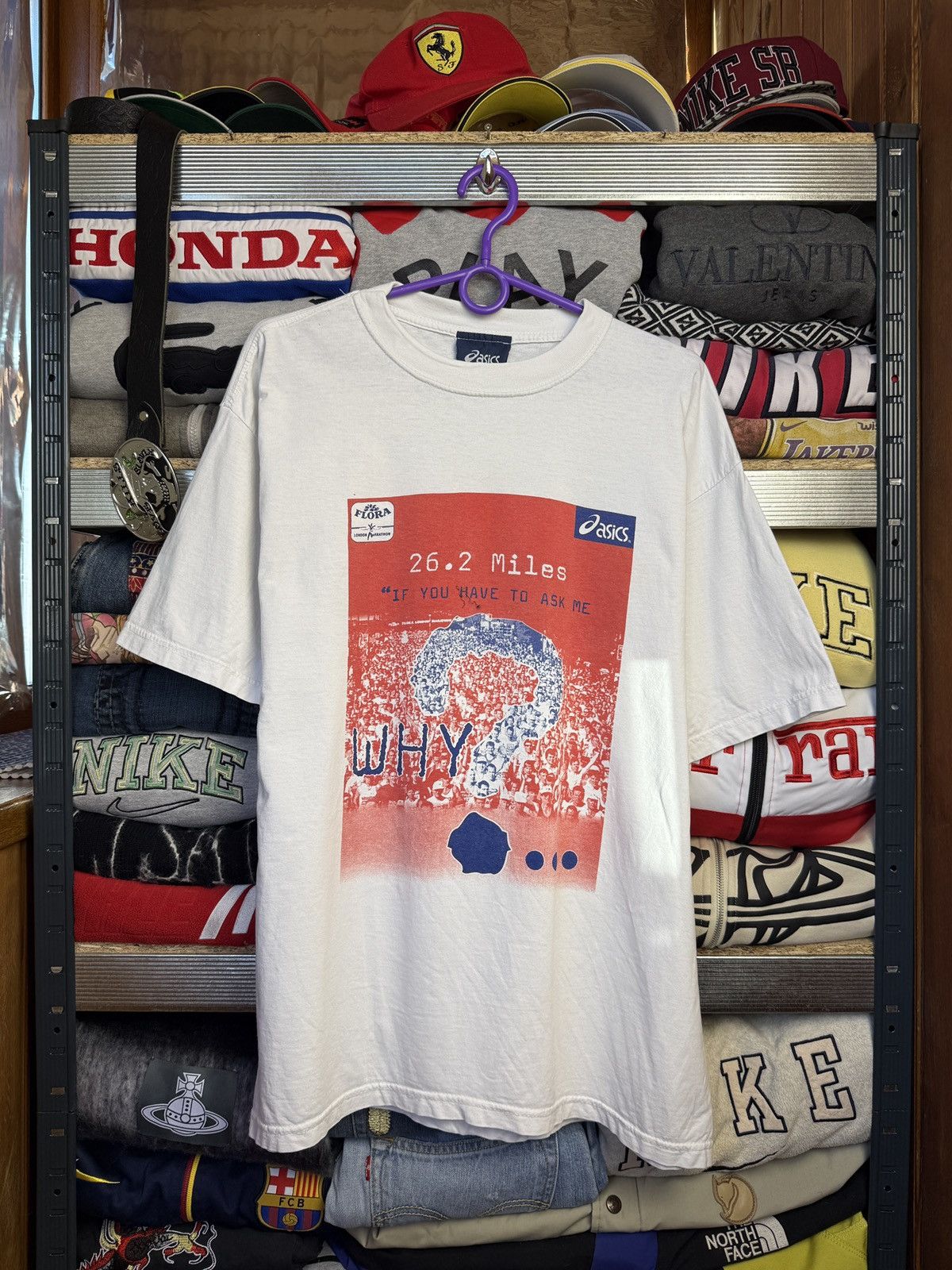 Asics Vintage 90s 1998 ASICS “The Flora London Marathon“ size L Size US XL / EU 56 / 4 - 1 Thumbnail