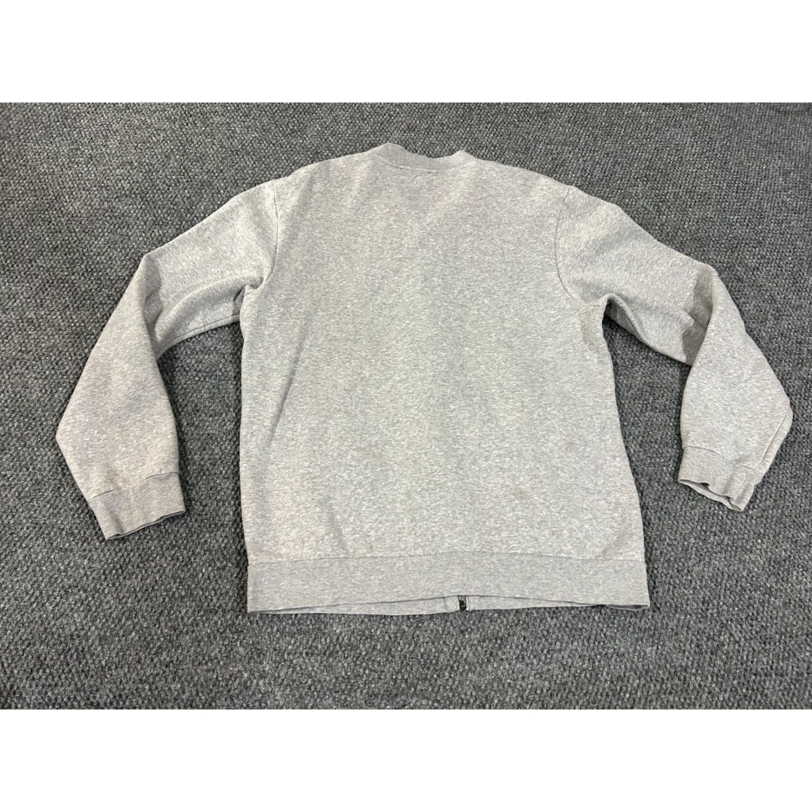 Adidas Adidas Full Zip Jacket Mens Large Gray Fleece Track Hoodie Stand-Up Collar Casual Activewear Size US L / EU 52-54 / 3 - 6 Thumbnail