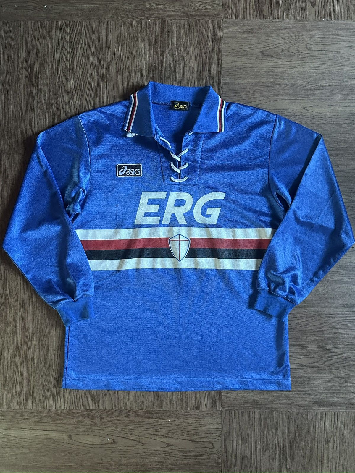Vintage Vintage Jersey Sampdoria 1992-94 Long Sleeve Home Football Size US M / EU 48-50 / 2 - 1 Thumbnail