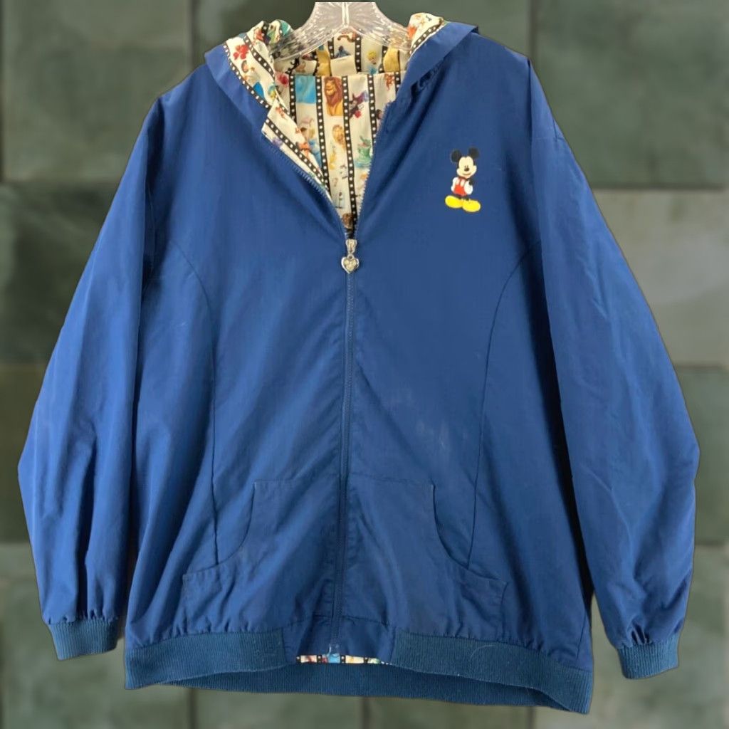 Disney Disney Walt Disney World Hooded Jacket Womens XL Blue Full Zip Mickey Princess Size XL / US 12-14 / IT 48-50 - 1 Thumbnail