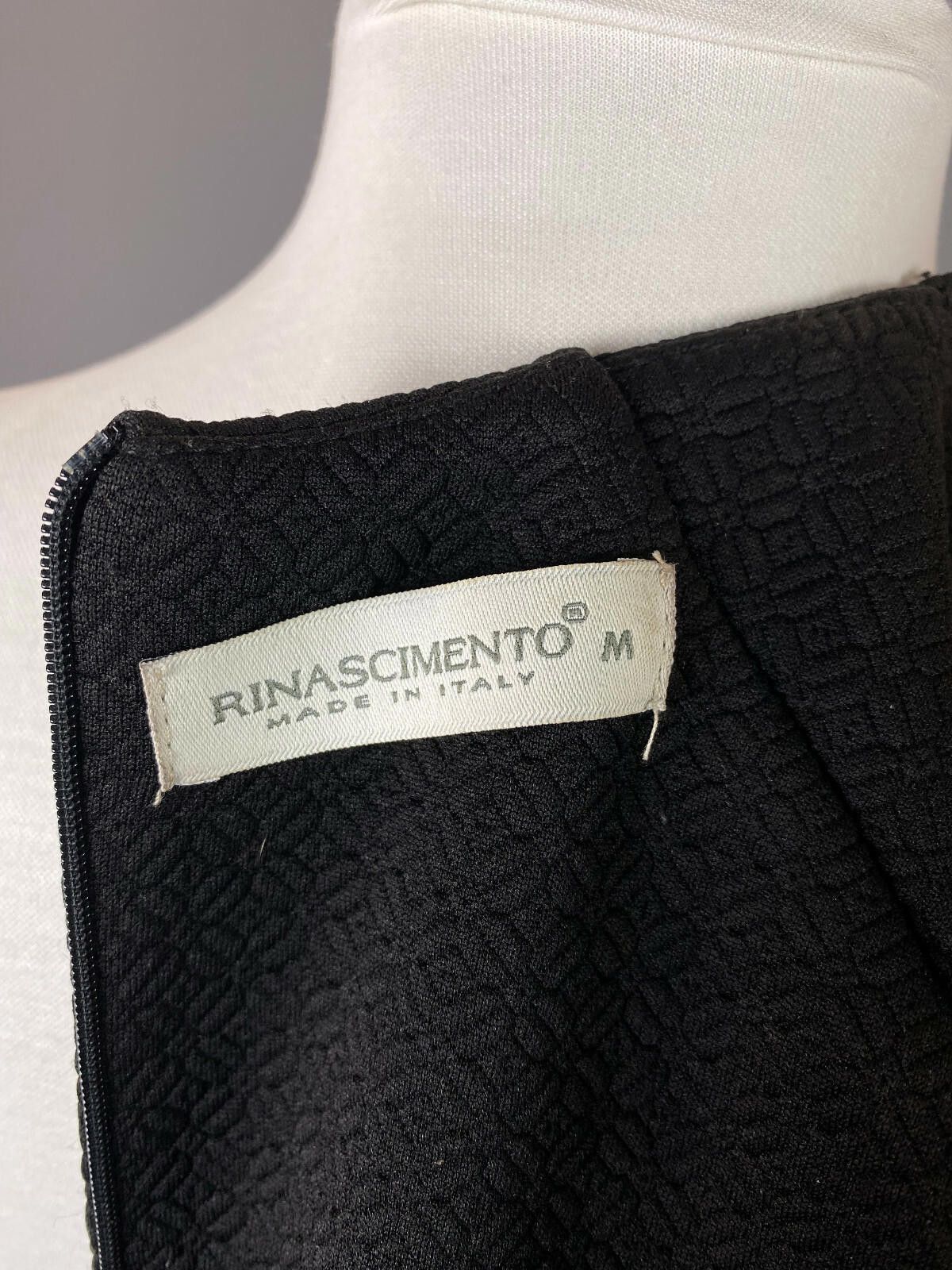 Designer Ladies Rinascimento Black Sleeveless A-Line Dress Size M Size M / US 6-8 / IT 42-44 - 10 Thumbnail