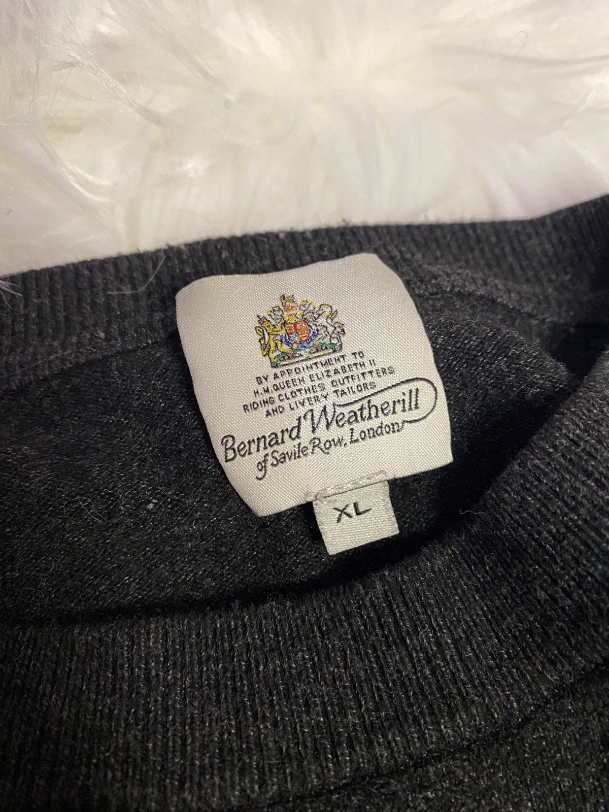 Other Bernard Weatherill Savile Row Grey Wool Knit Crewneck XL Size US XL / EU 56 / 4 - 2 Thumbnail