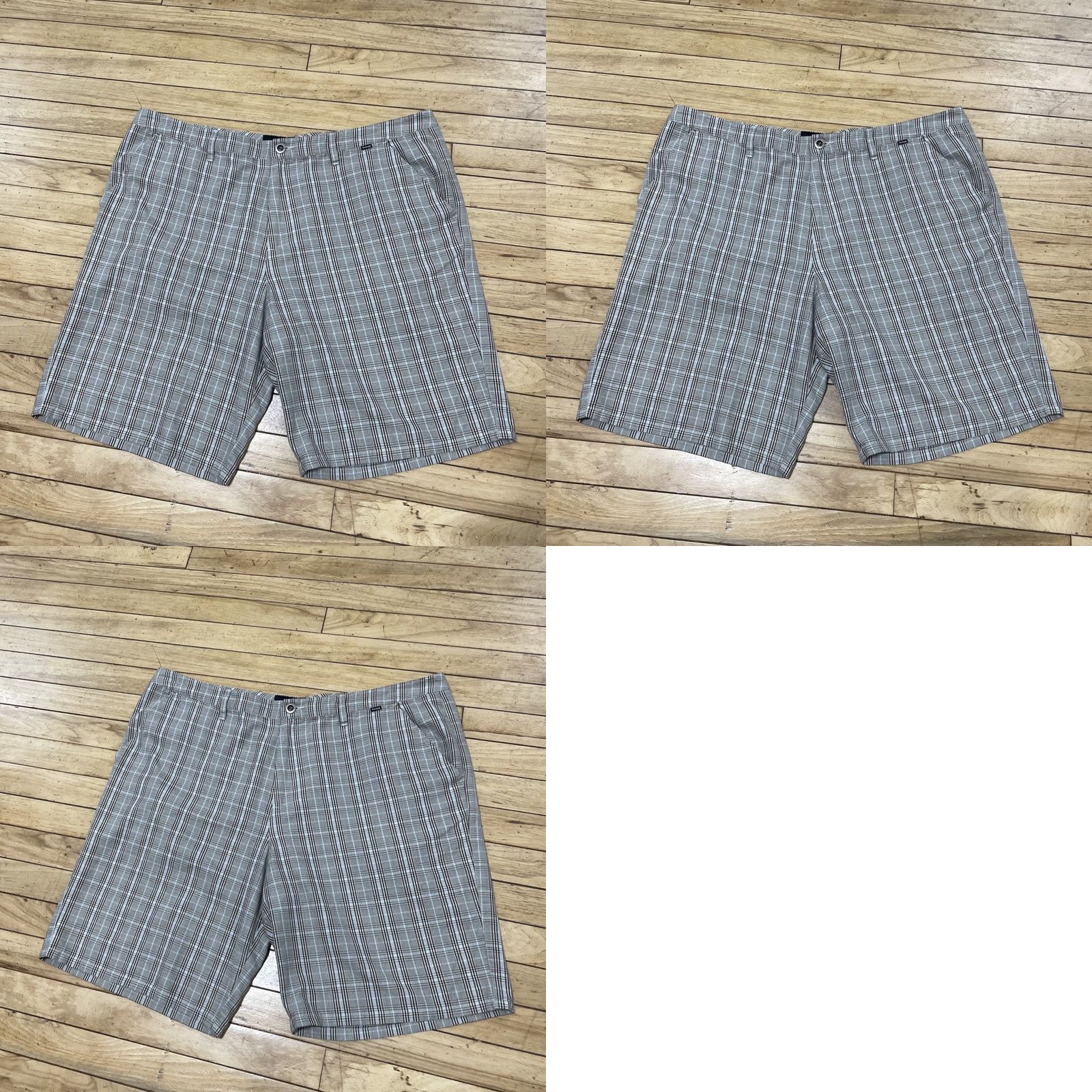 Hurley VINTAGE Hurley Shorts Men 40 Brown Plaid Beachy Light Preppy Y2k Streetwear Chino Size US 40 / EU 56 - 10 Thumbnail