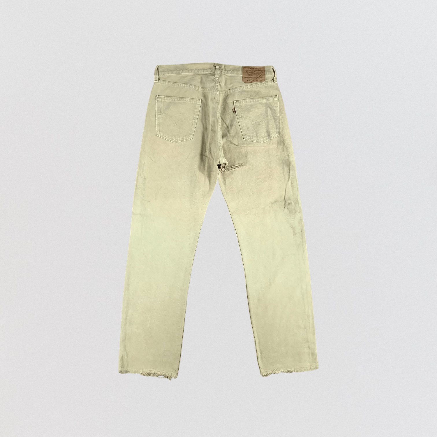 Levi's × Vintage 90s Vintage Distress Levis 501 Jeans-JM2655 Size US 33 - 2 Thumbnail