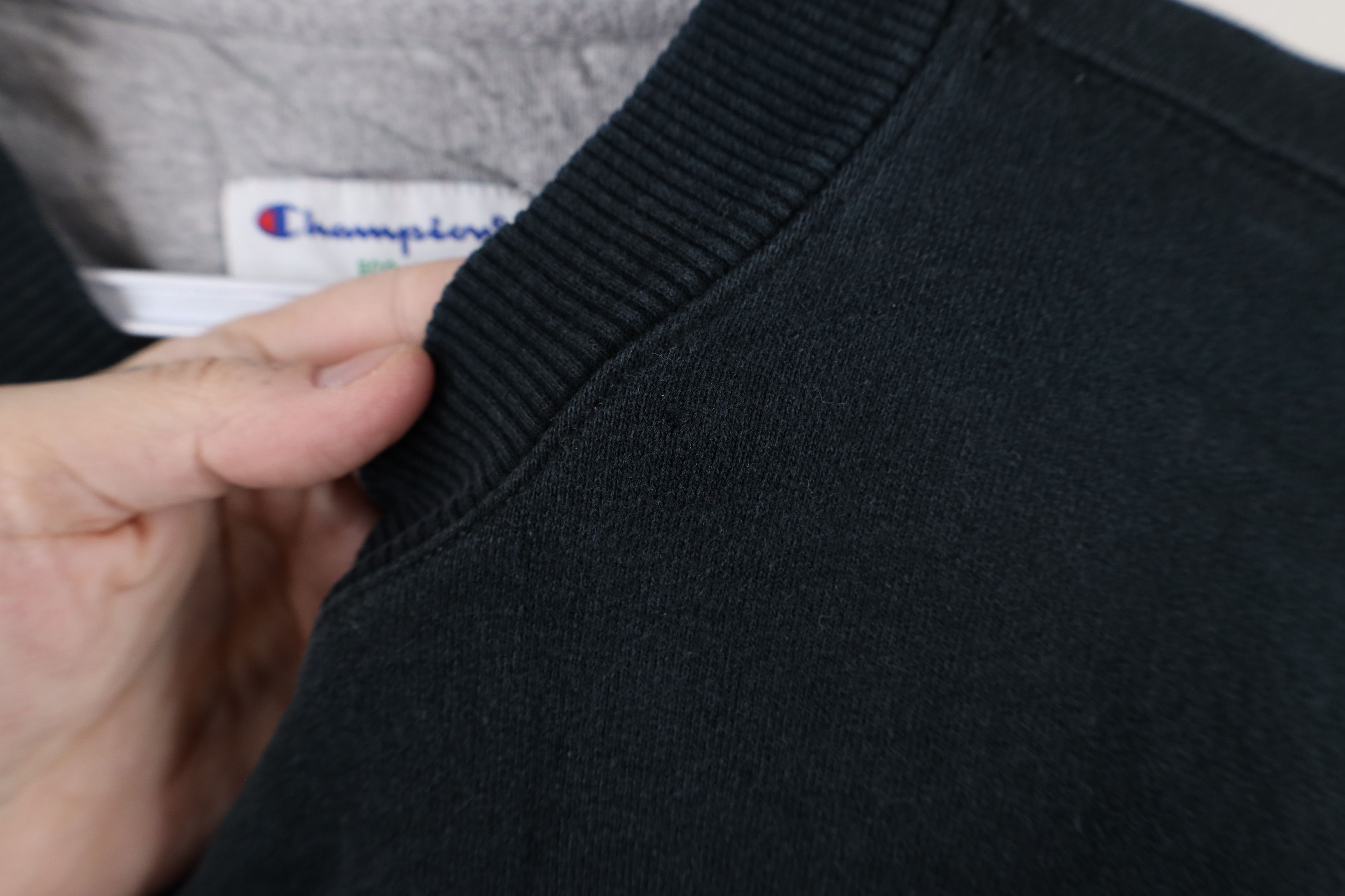 Champion × Vintage Vintage Champion Classic Logo Crewneck Sweatshirt Black Size US XL / EU 56 / 4 - 9 Thumbnail