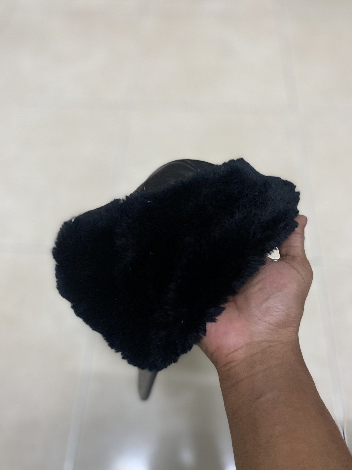 Japanese Brand × Vintage LEATHER TRAPPER HAT WITH EAR WARMER FLAP AIR FORTH AFMDE Size ONE SIZE - 12 Thumbnail