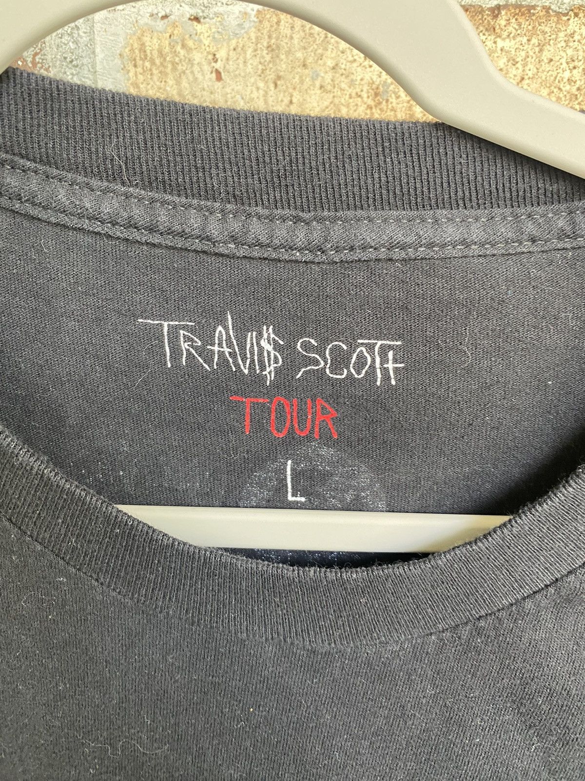 Travis Scott Blanco Tour 'Nametag' Tee Size US L / EU 52-54 / 3 - 3 Thumbnail