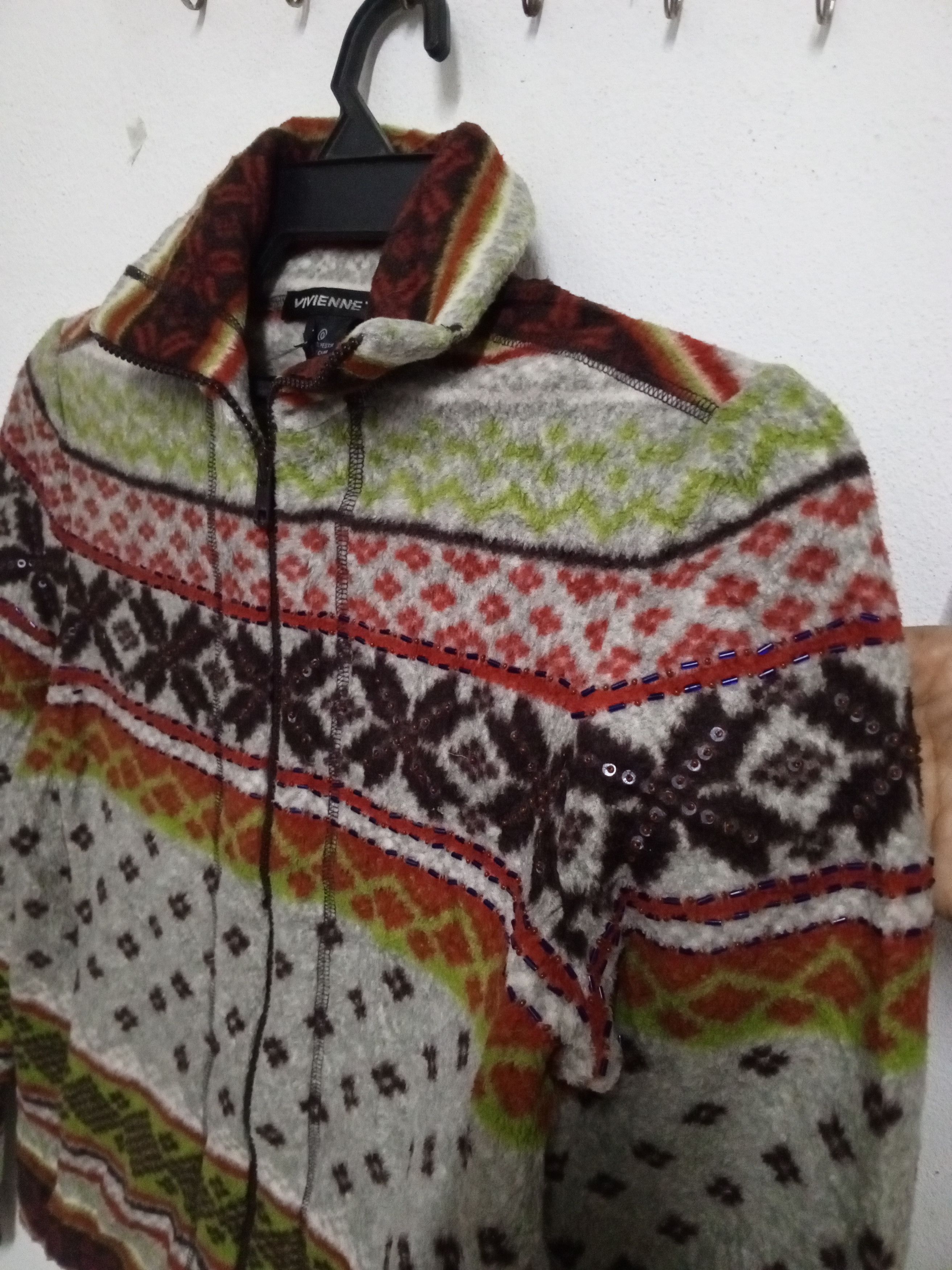 Vivienne Tam 🔥RARE ITEM🔥VIVIENNE TAM FLEECE JACKET MULTICOLOR Size S / US 4 / IT 40 - 5 Thumbnail