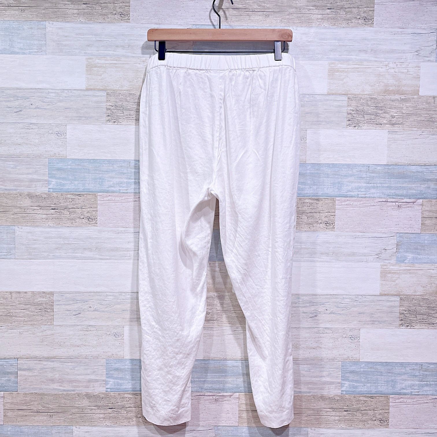 Other J Jill Linen Stretch Ankle Pants White Womens Medium Size 30" / US 8 / IT 44 - 4 Thumbnail