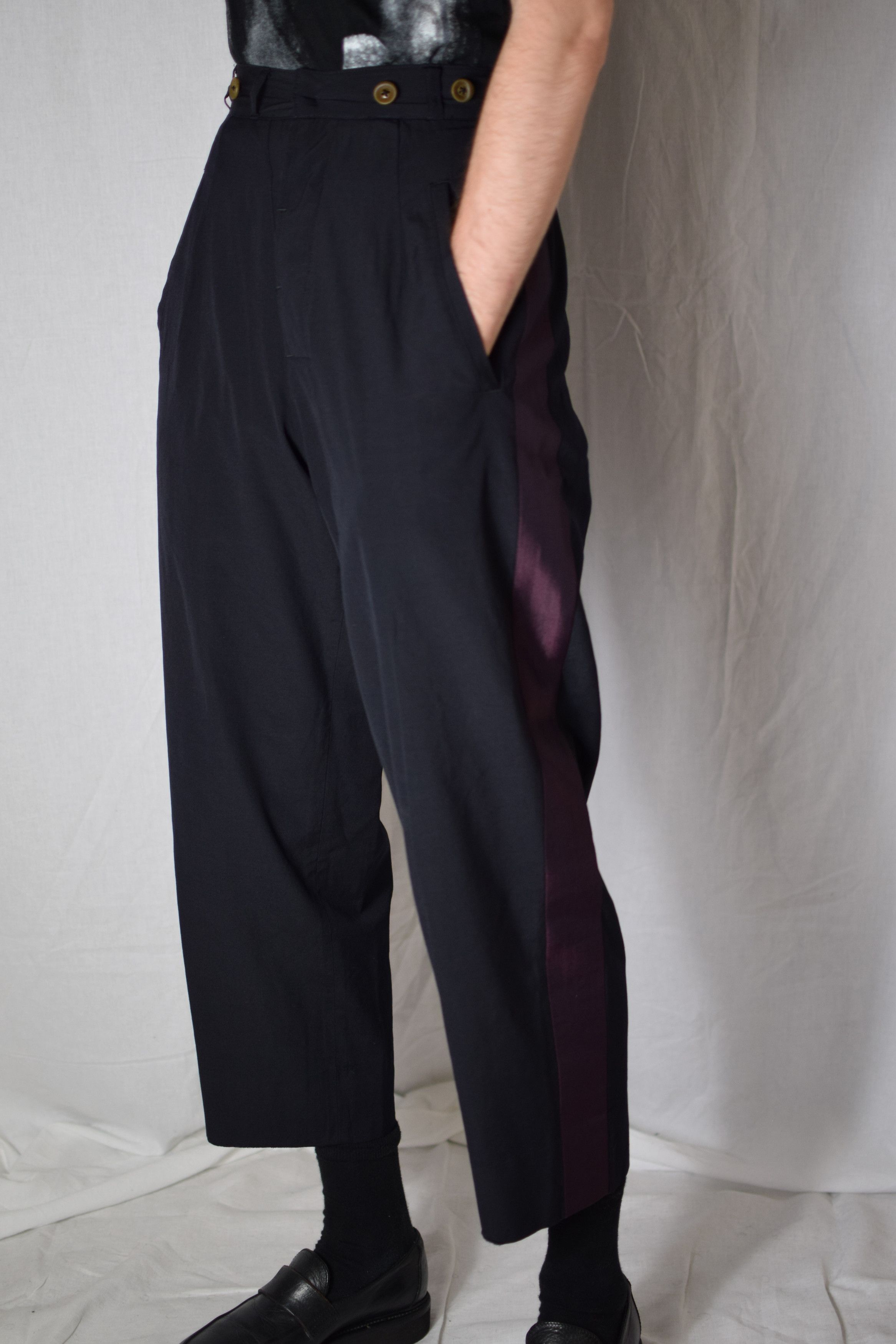 Yohji Yamamoto YYPH Side Stripe Pants Size US 26 / EU 42 - 1 Thumbnail