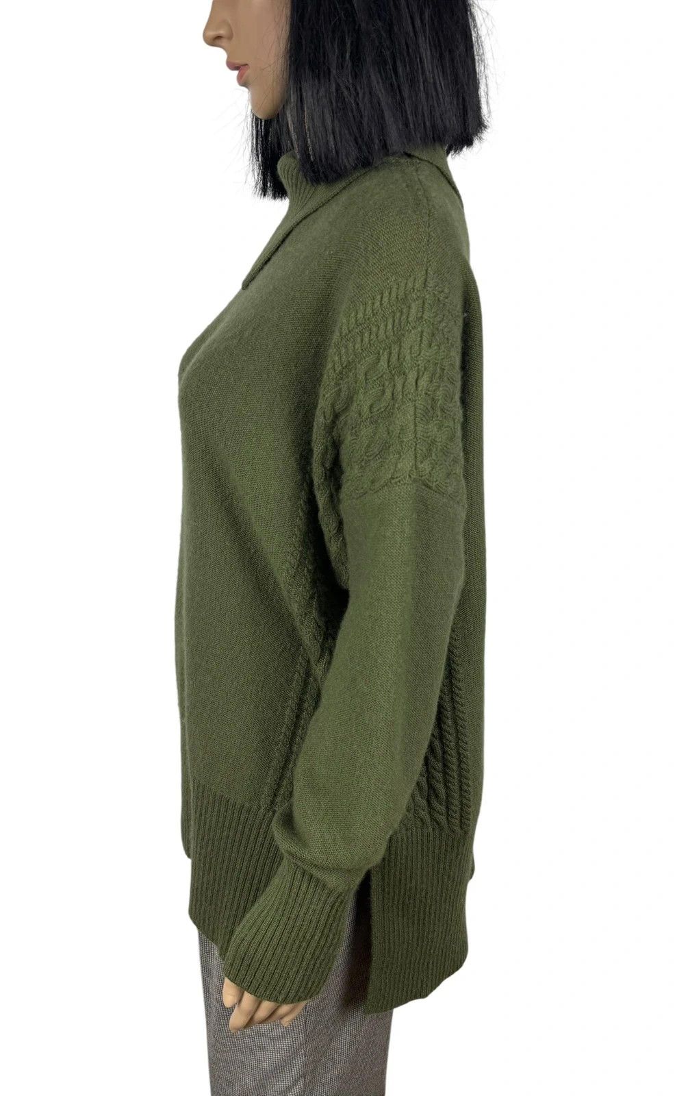 Jaeger Structured Sweater Wool Cashmere size L