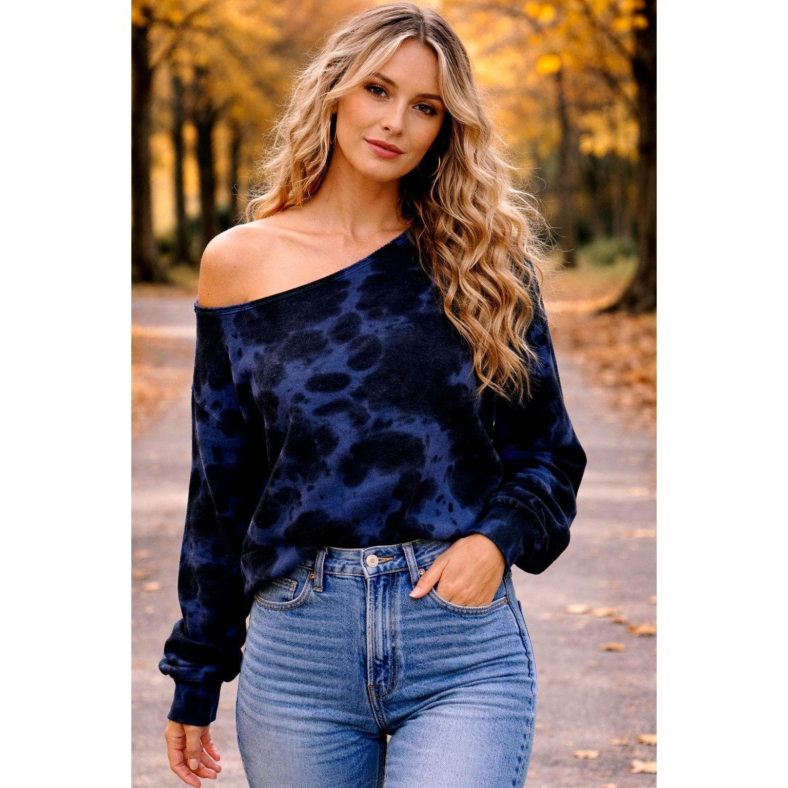 Other 525 America Terry One Shoulder Top & Terry Joggers Indigo M Size M / US 6-8 / IT 42-44 - 1 Thumbnail