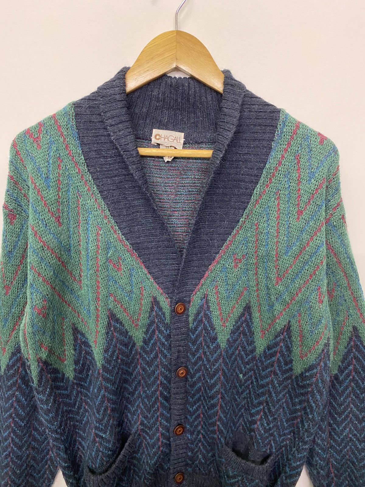 Homespun Knitwear Italian Designers Chagall Knitwear Cardigan Size US S / EU 44-46 / 1 - 4 Thumbnail