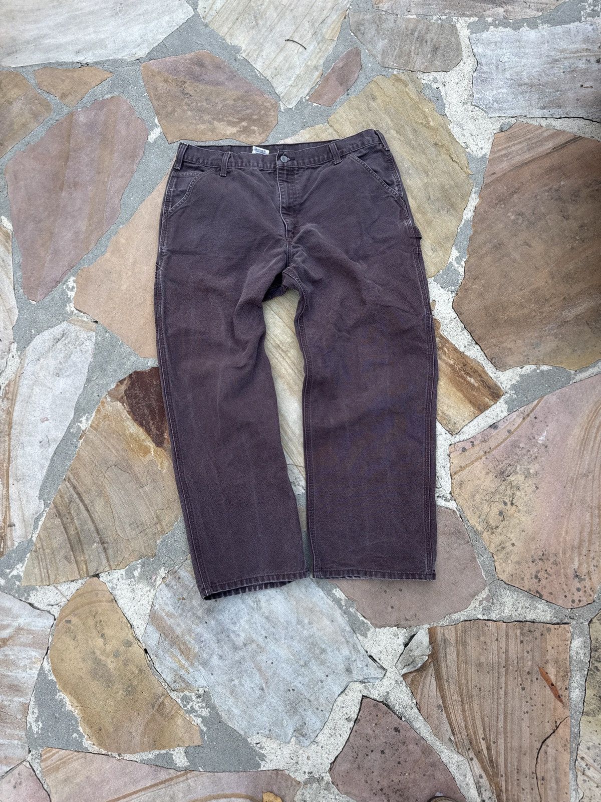 Carhartt Brown Carhartt Carpenter Dungaree Fit Pants Size US 38 / EU 54 - 1 Thumbnail
