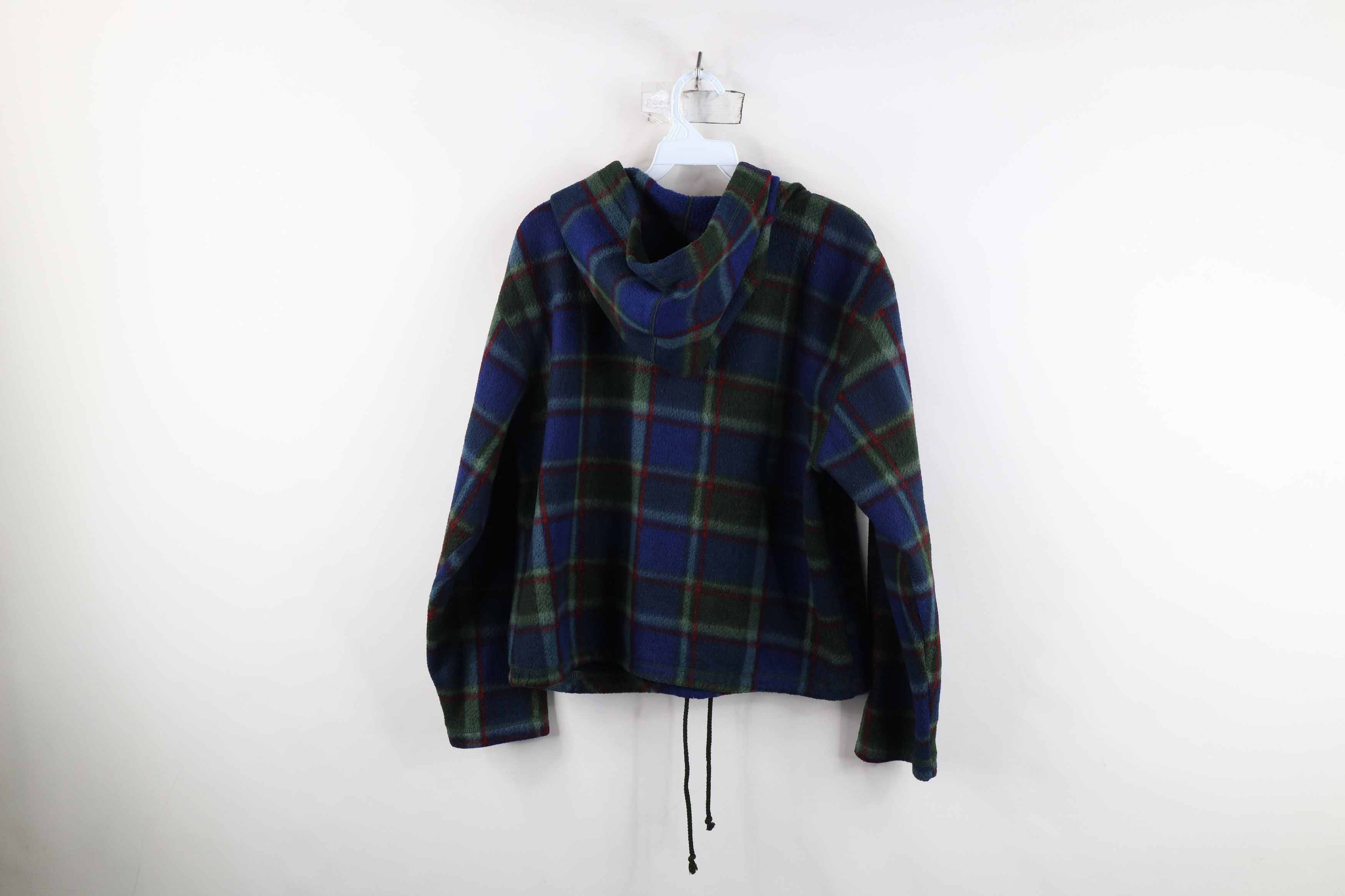 Vintage Vintage 90s Streetwear Cropped Fleece Hoodie Sweatshirt Size M / US 6-8 / IT 42-44 - 12 Thumbnail