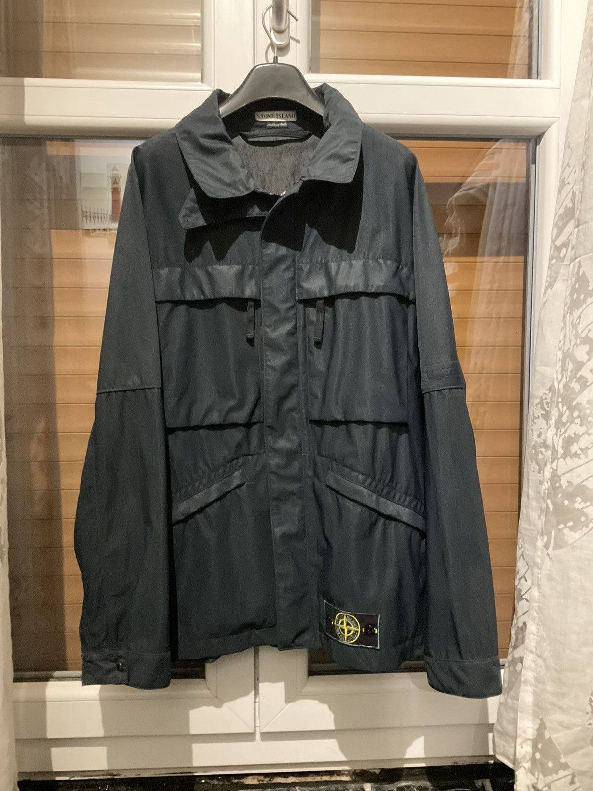 Image of Stone Island Jacket in Blue, Men's (Size 2XL)