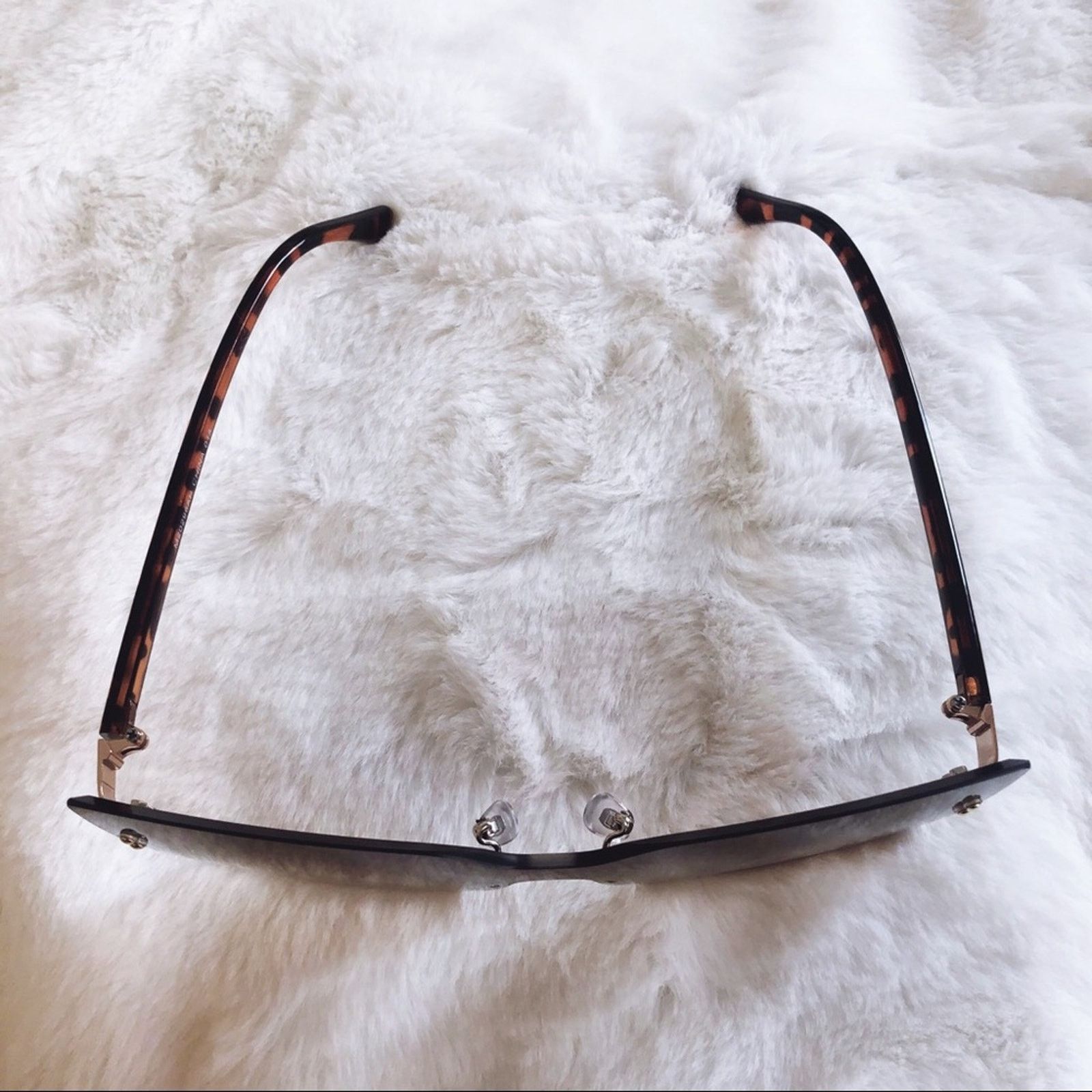 Other Dana Brown Rimless Oversized Cat Eye Sunglasses Size ONE SIZE - 4 Thumbnail