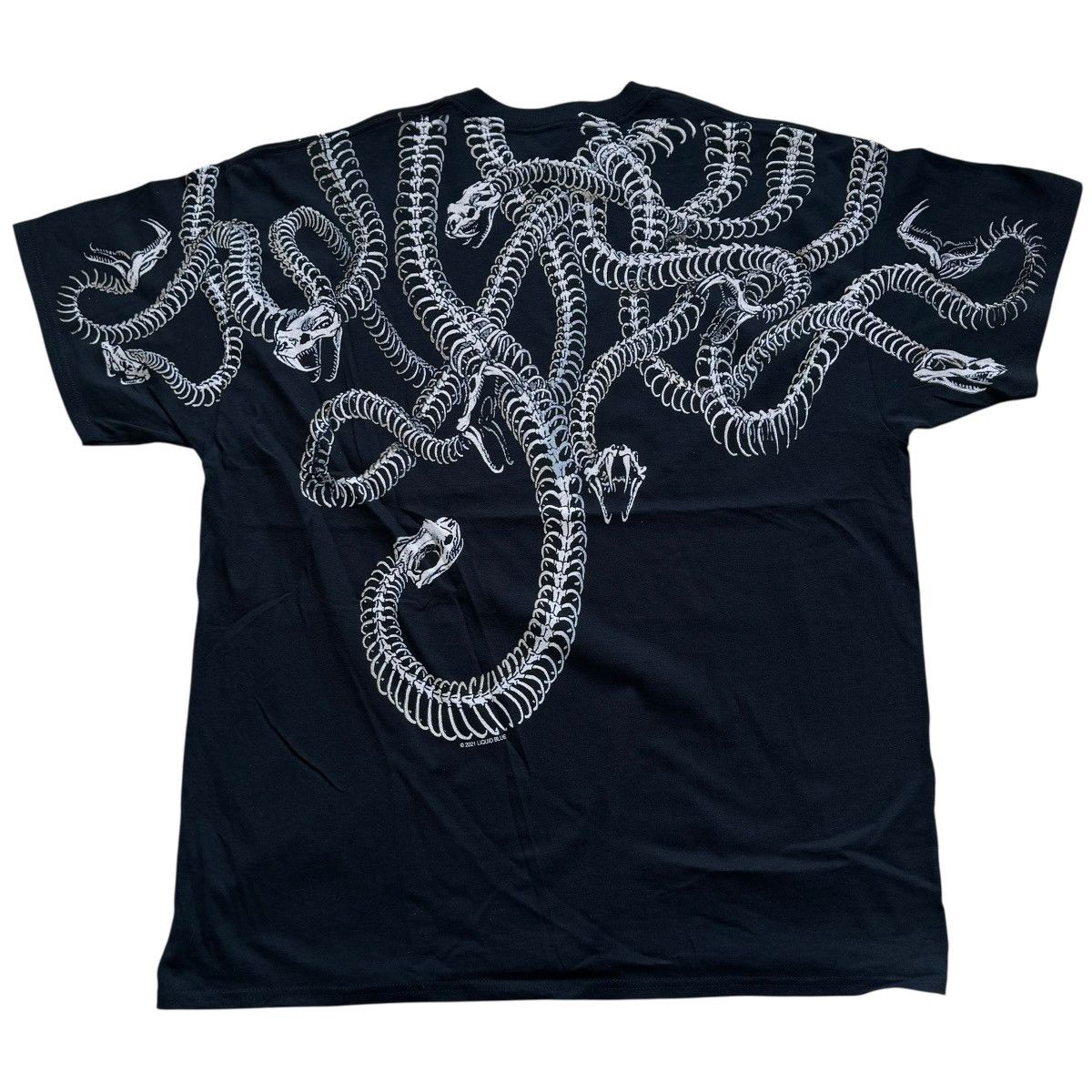 Liquid Blue liquid blue skull snake medusa all over print t shirt Size US XL / EU 56 / 4 - 2 Thumbnail