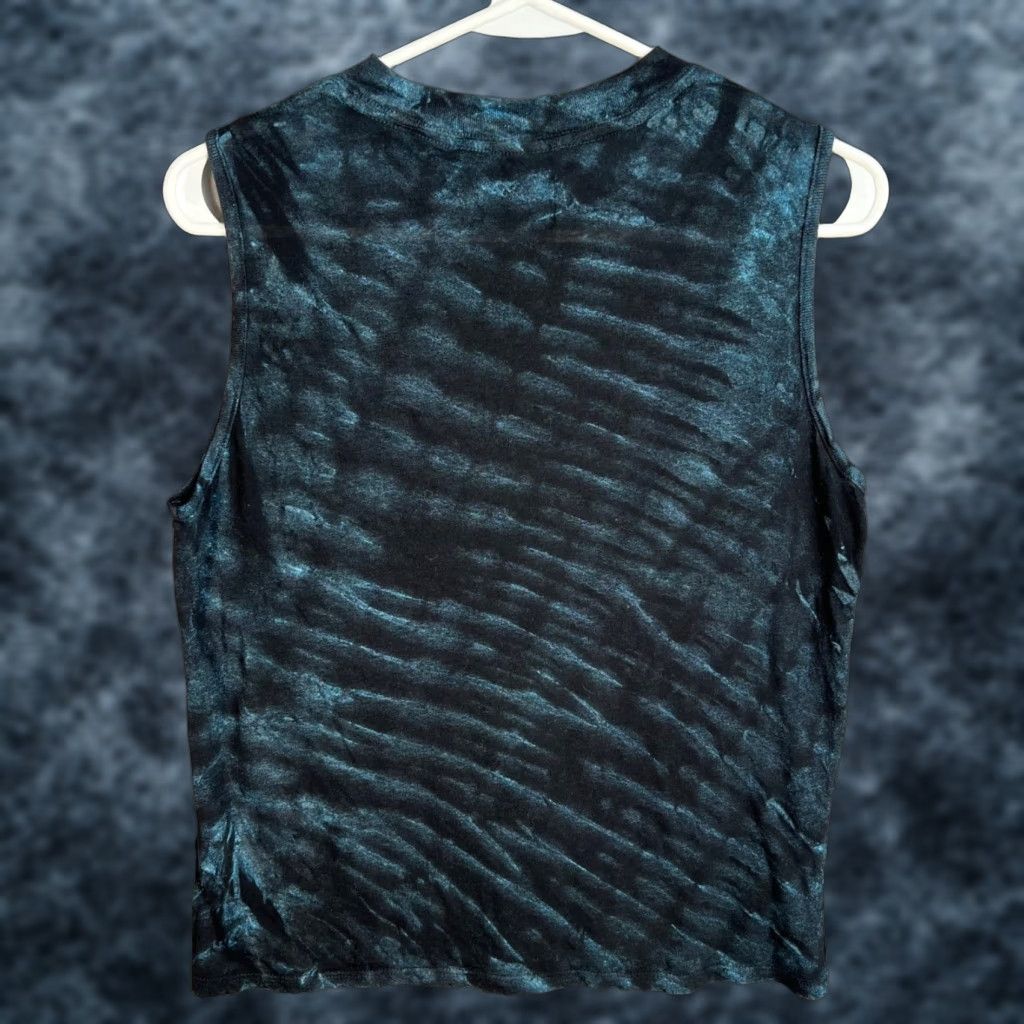 RTA T-Shirt Sleeveless Top Black Cotton & Cashmere Blend Made In USA Small Womens Crew Neck Vintage/Used - Adult Small Women Shirts