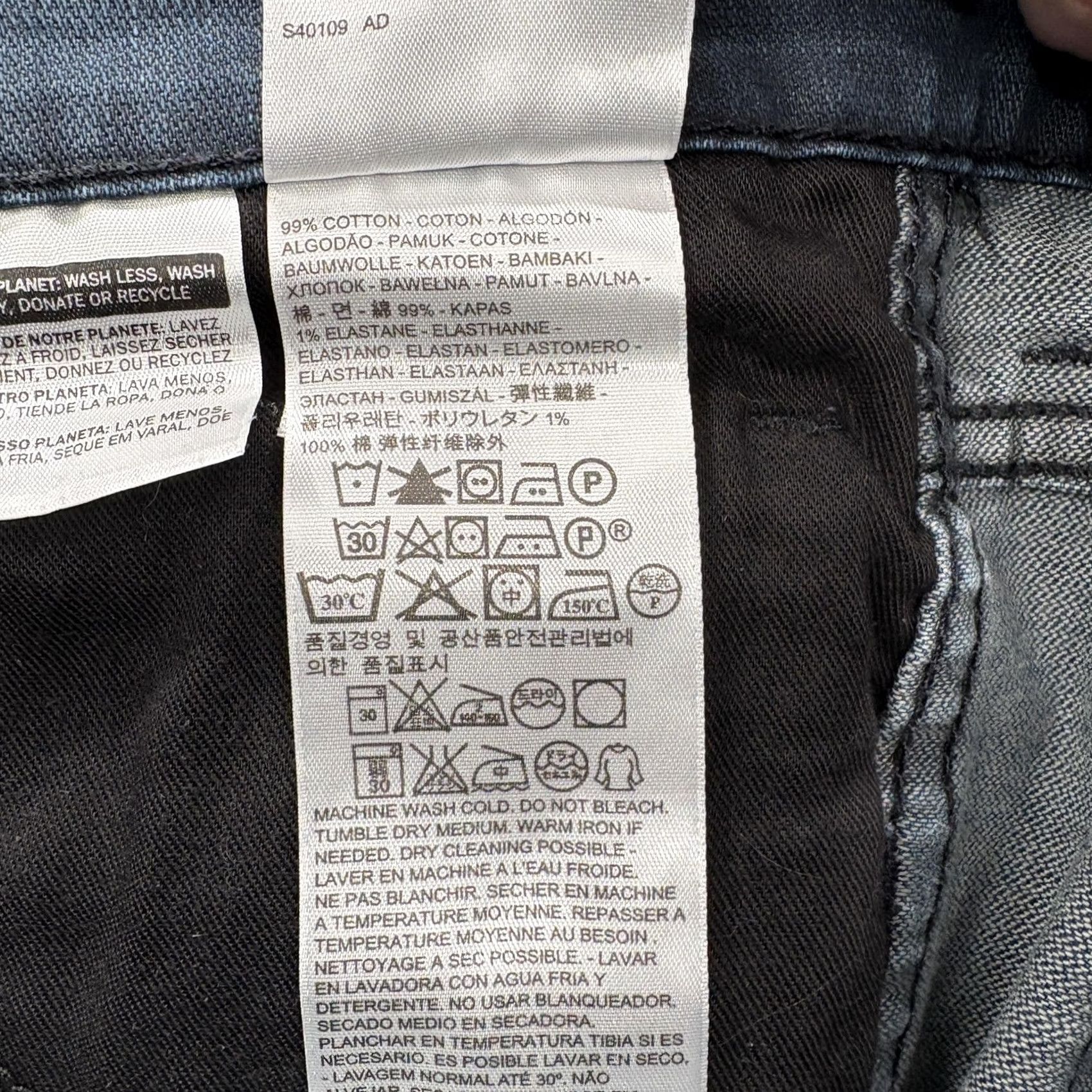 Levi's Levi's 511 Jeans Mens 32x32 Blue Dark Wash Slim Straight Stretch Denim Casual Jeans Size US 32 / EU 48 - 5 Thumbnail