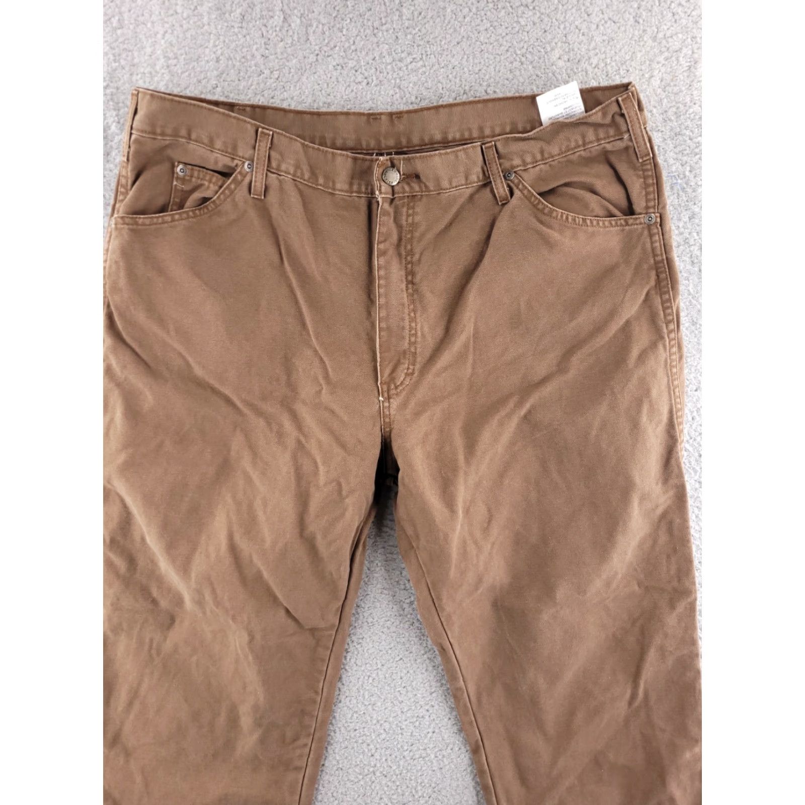 Dickies Dickies Canvas Pants Mens 38x31 Relaxed Straight Brown Workwear Size US 38 / EU 54 - 5 Thumbnail