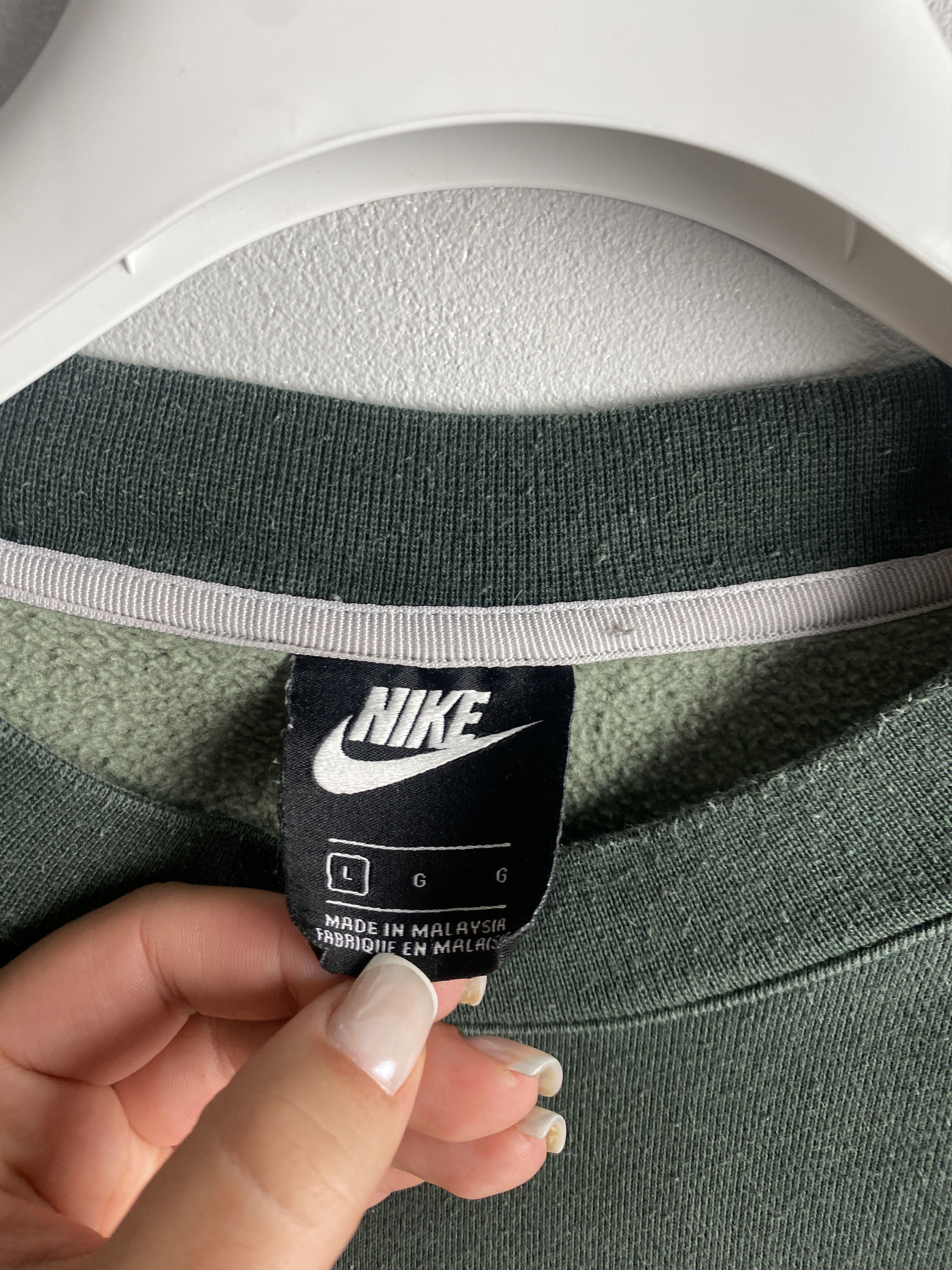 Nike Nike big swoosh sweatshirt crewneck drill drip trap skate Size US L / EU 52-54 / 3 - 3 Thumbnail