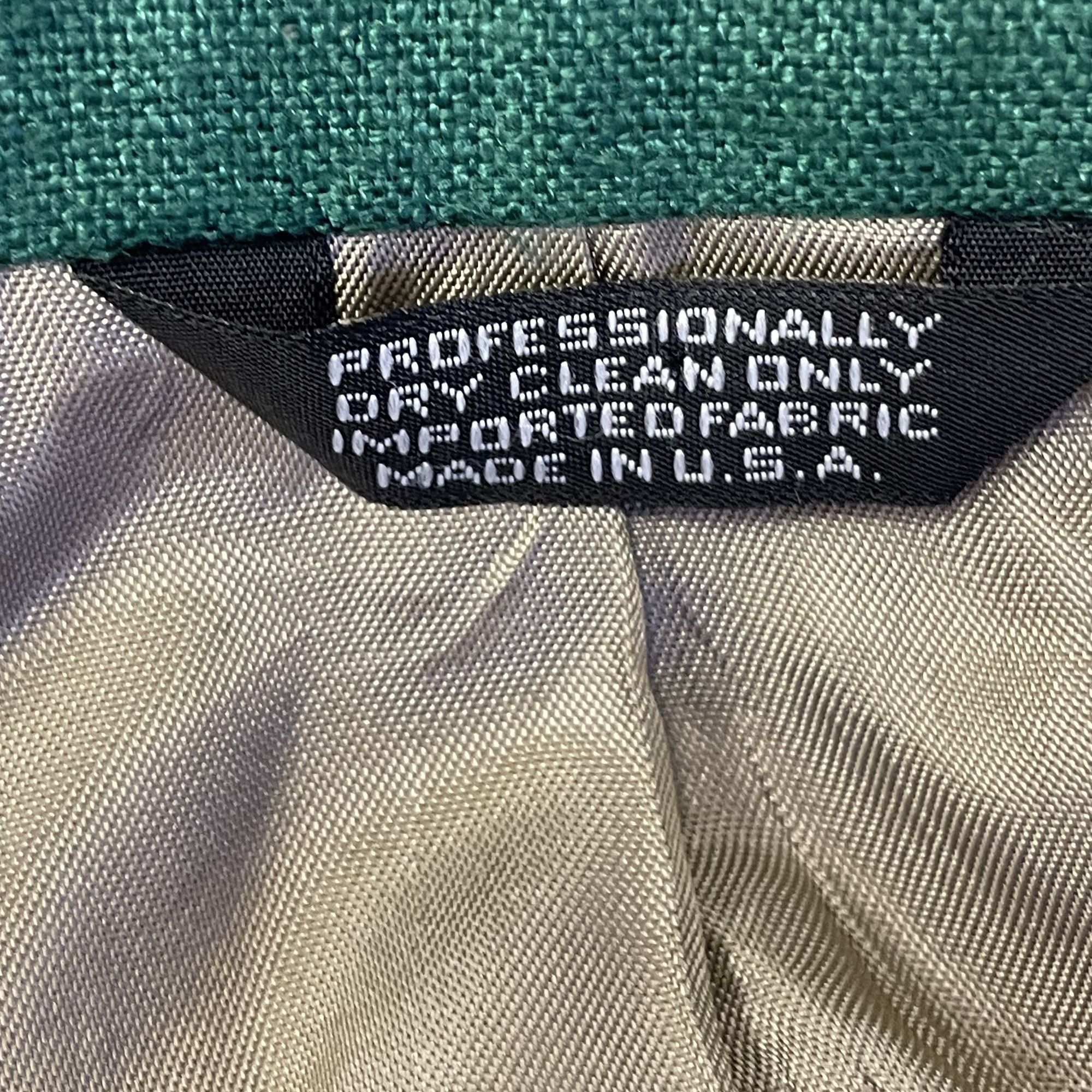 Other Vtg CHRISTMAS GREEN Sport Coat HOLIDAY Silk Linen Jacket Size 44L - 11 Thumbnail