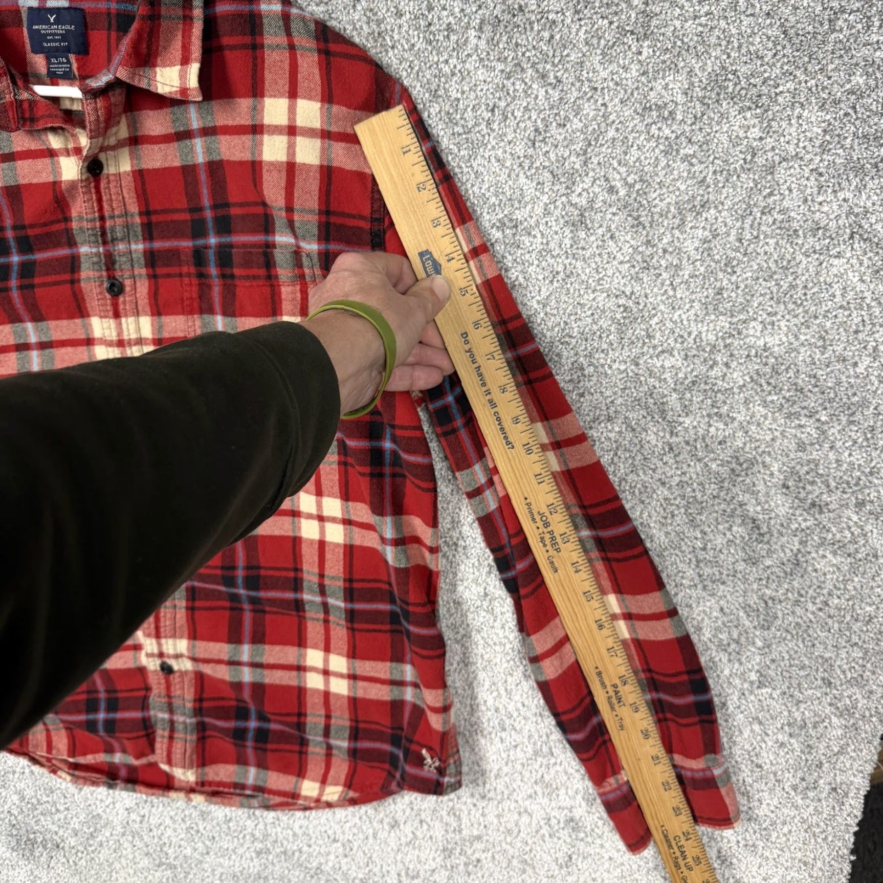 American Eagle Outfitters American Eagle Outfitters Shirt Womens XL Plus Classic Fit Red Plaid Flannel Size XL / US 12-14 / IT 48-50 - 3 Thumbnail