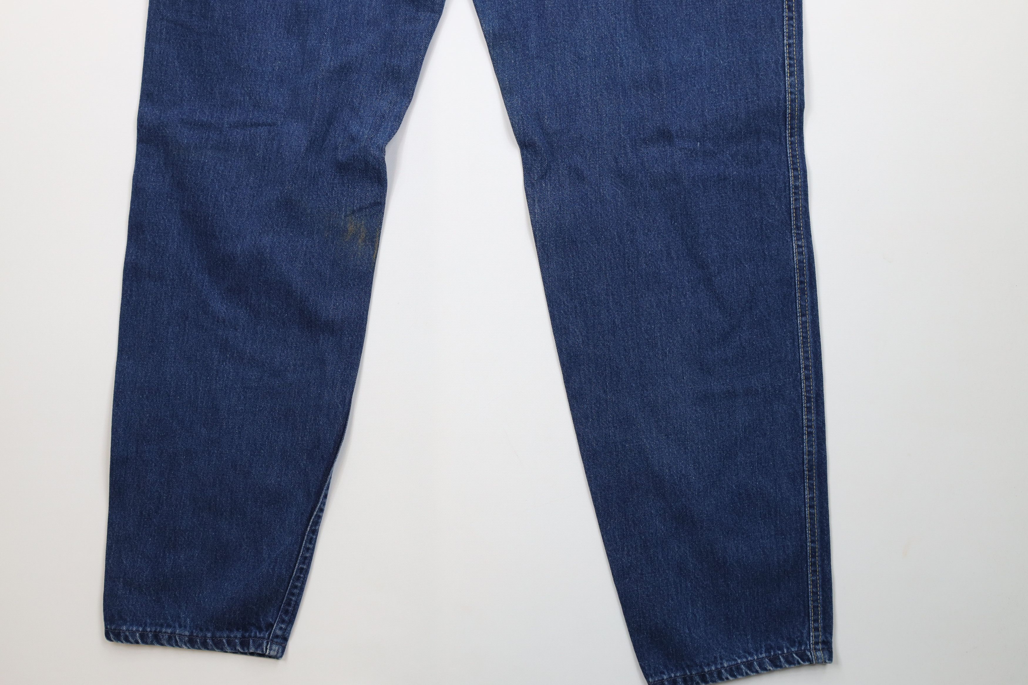 Lee Vintage 80s 90s Lee High Waisted Tapered Leg Jeans USA Blue Size 36" / US 14 / IT 50 - 13 Thumbnail
