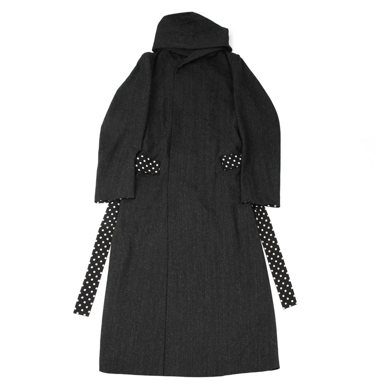Yohji Yamamoto Yohji Yamamoto Wool Silk Double Hooded Coat Size US L / EU 52-54 / 3 - 1 Thumbnail