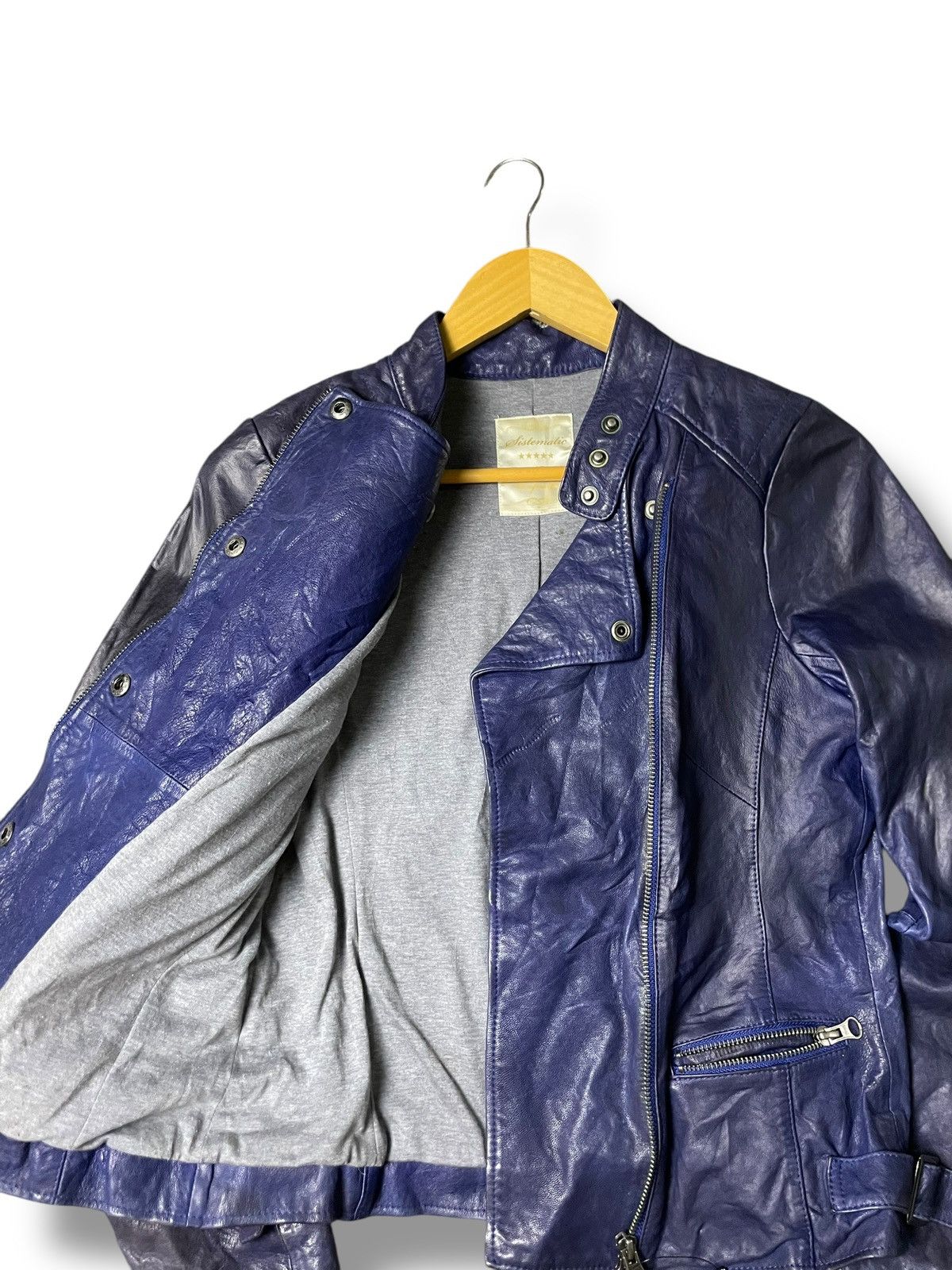 Japanese Brand Japanese Brand Cropped Leather Jacket (54) Size US XXS / EU 40 - 2 Thumbnail